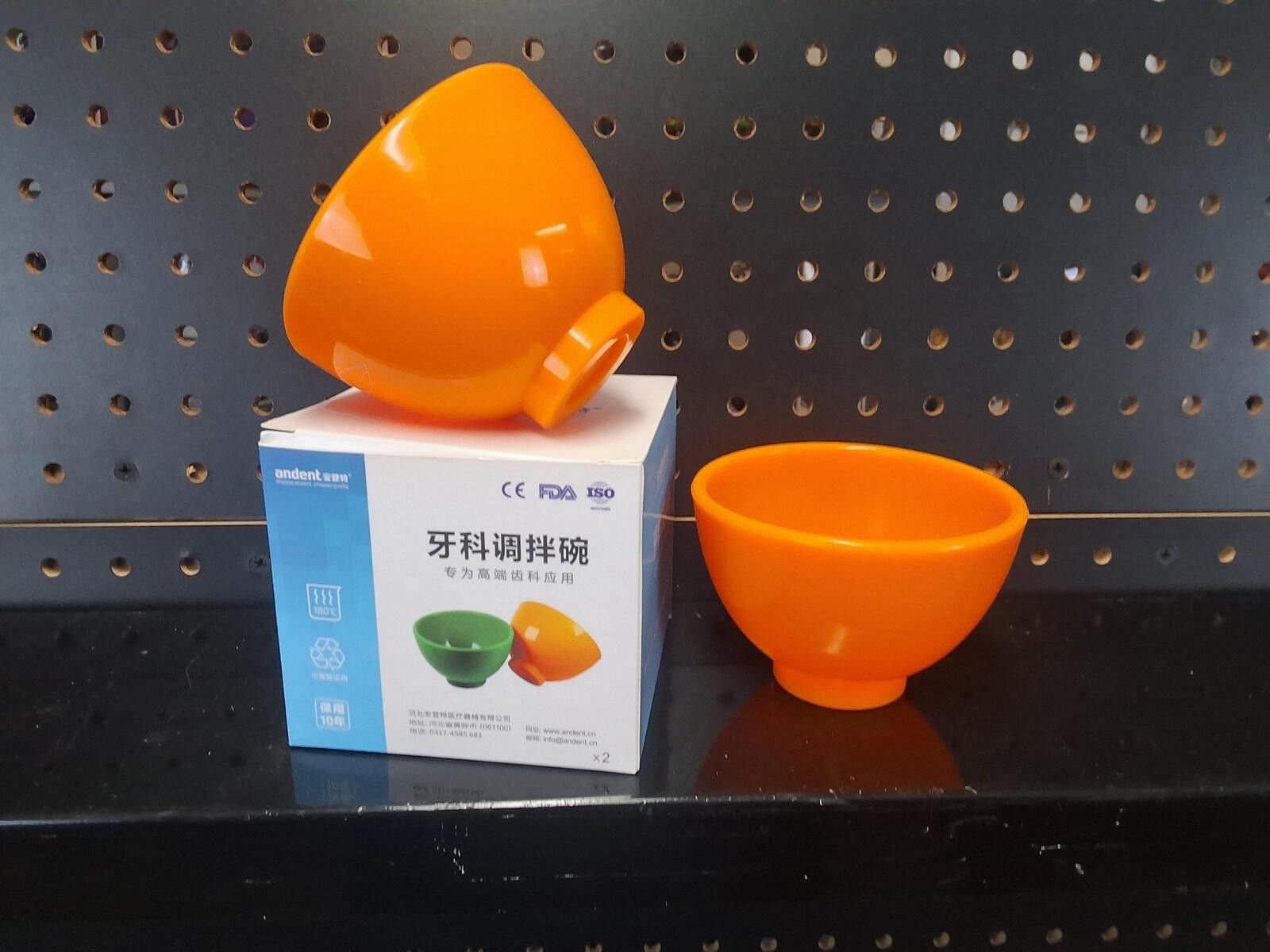 Other Durable Dental Rubber Mixing Bowls - Orange Set Size ONE SIZE - 2 Thumbnail
