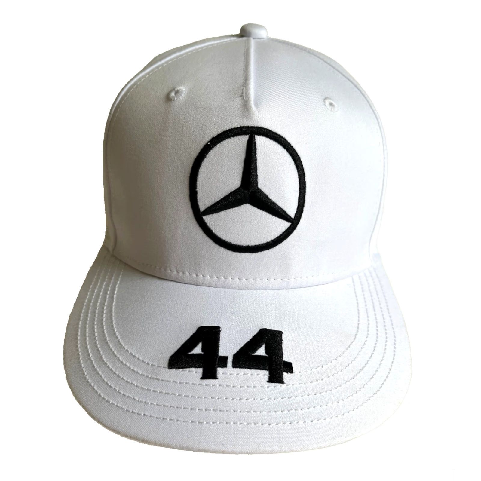 Hamilton Mercedes-AMG Petronas Lewis Hamilton 44 Formula 1 Strapback Hat White One Size Sports Baseball Cap Unisex Adults Mens Womens Boys Girls Size ONE SIZE - 2 Thumbnail