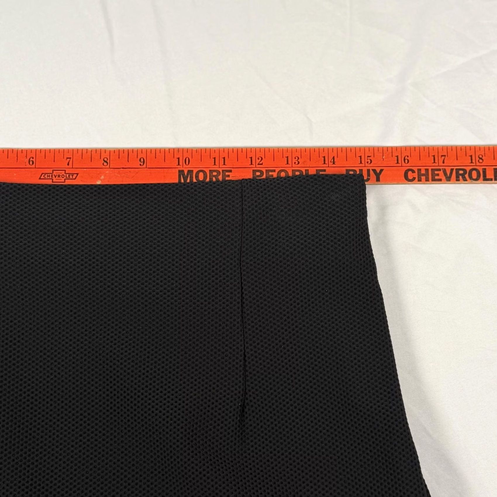 Vintage Philosophy Black Textured Pencil Midi Skirt Size 8 Back Slit Side Zip Women Size 30" / US 8 / IT 44 - 7 Thumbnail