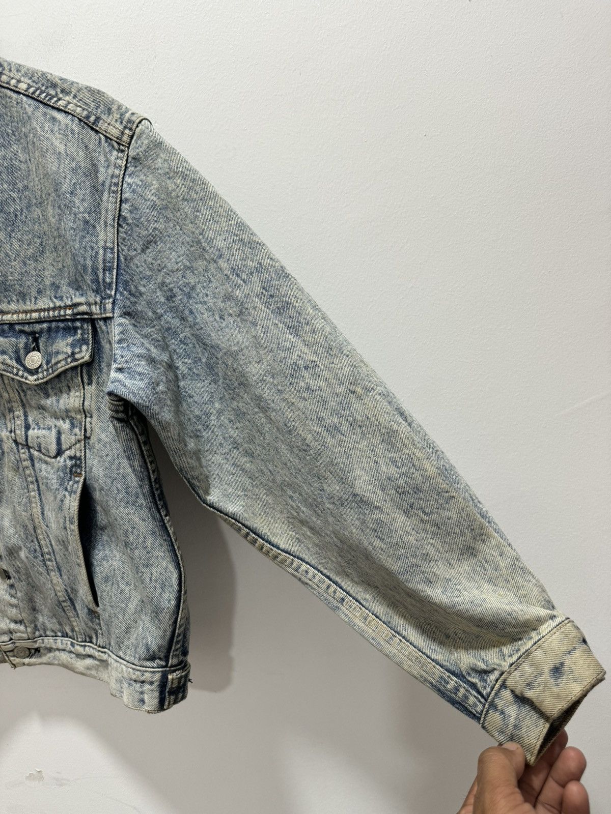 Levi's VINTAGE LEVIS ALASKA ORANGE TAB J02 ACID WASH DENIM JACKET Size US M / EU 48-50 / 2 - 6 Thumbnail