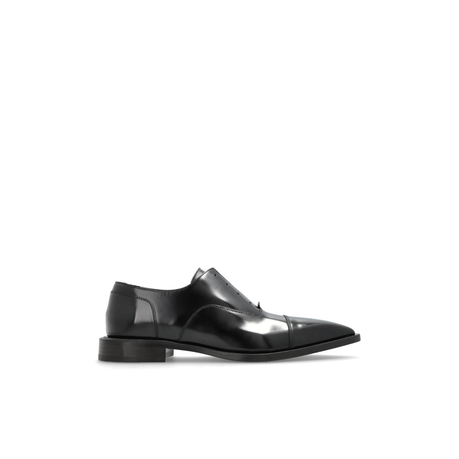LANVIN Black Leather Shoes New )