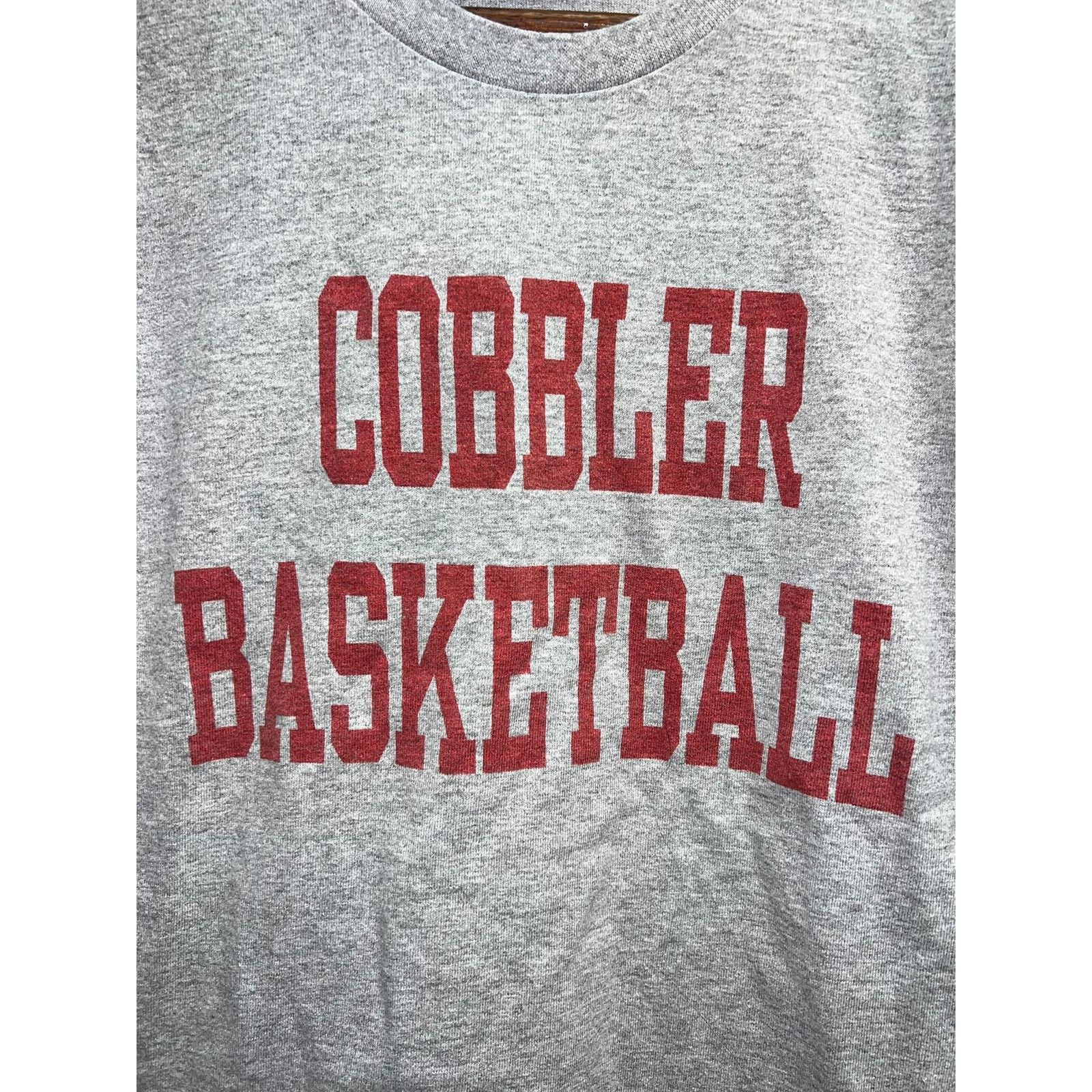Lee Vintage Basketball Shirt Cobbler Test Print Gray Red Tee M Size US M / EU 48-50 / 2 - 2 Thumbnail