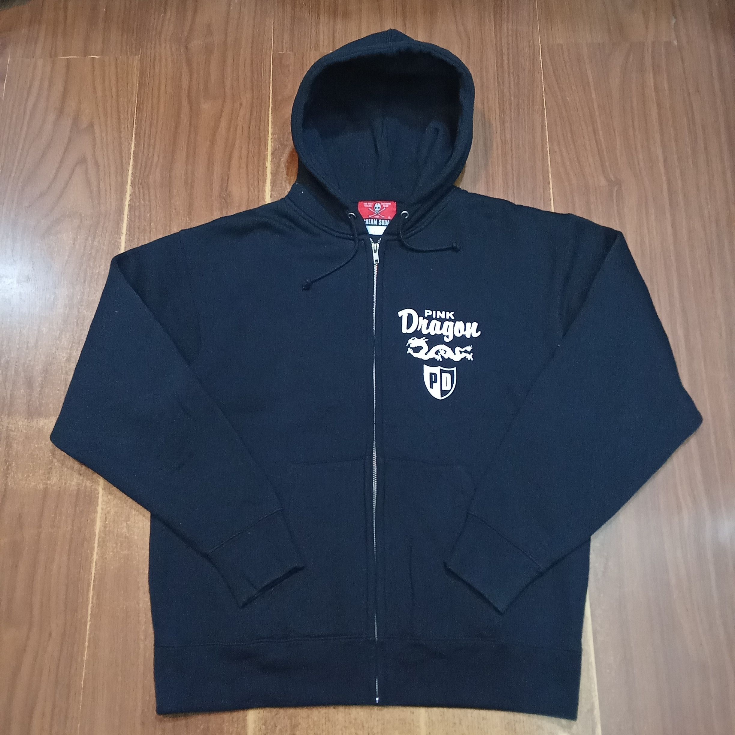 Japanese Brand Cream Soda - pink Dragon Hoodie Zipper Size US M / EU 48-50 / 2 - 4 Thumbnail