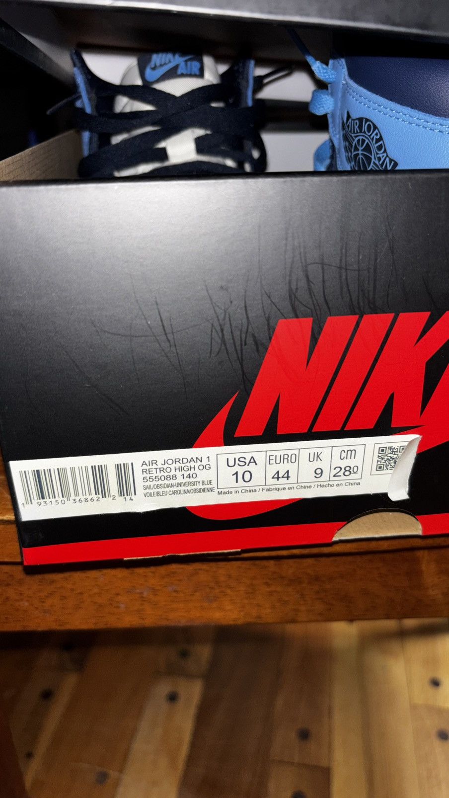 Jordan Brand Jordan 1 Retro high (Obsidian) Size US 10 / EU 43 - 9 Thumbnail