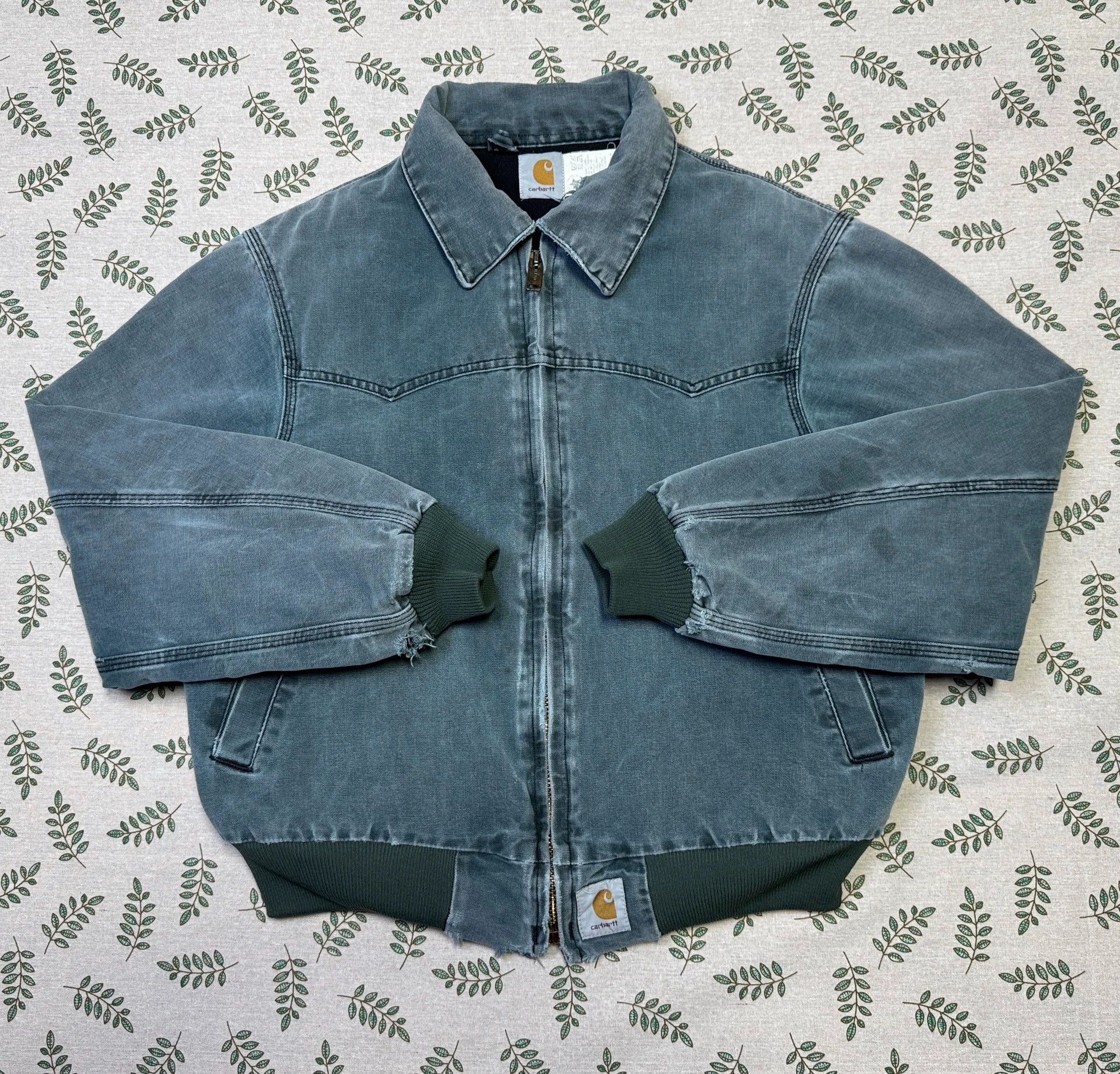 Carhartt Carhartt Santa Fe Jacket JQ2043 Hunter Green M 1994 US Size US L / EU 52-54 / 3 - 1 Thumbnail