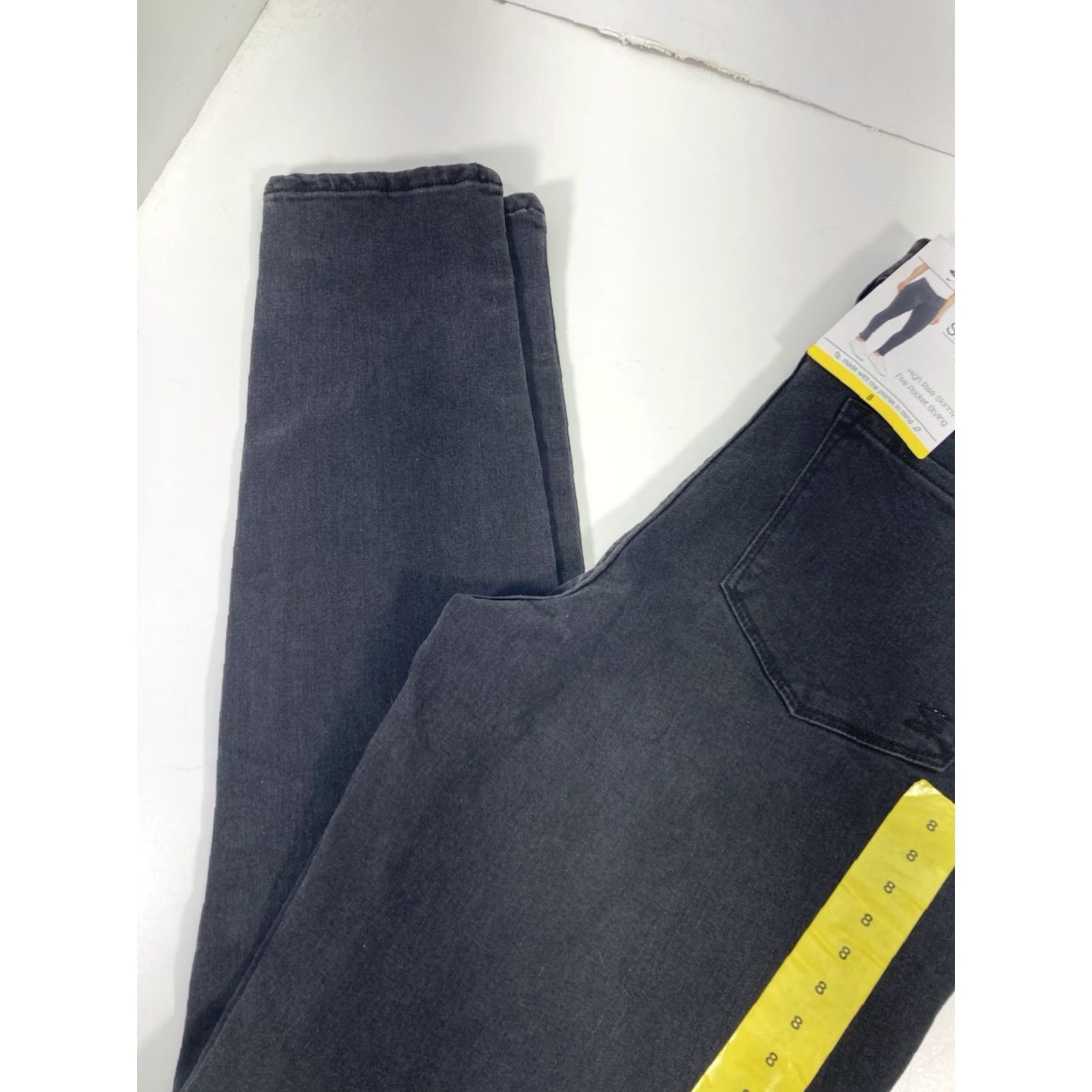 Vintage Seven7 Jeans Women Skinny 8 29X30 Black Denim High Rise Stretch NWT Size 30" / US 8 / IT 44 - 3 Thumbnail