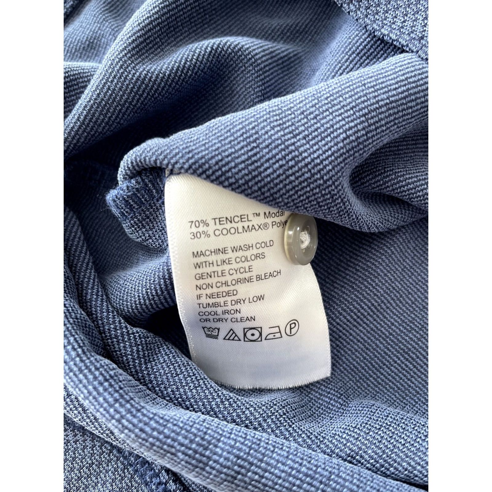 Tommy Bahama Tommy Bahama Men's L Polo Shirt Blue Tencel Modal Relaxed Soft Casual Size US L / EU 52-54 / 3 - 7 Thumbnail