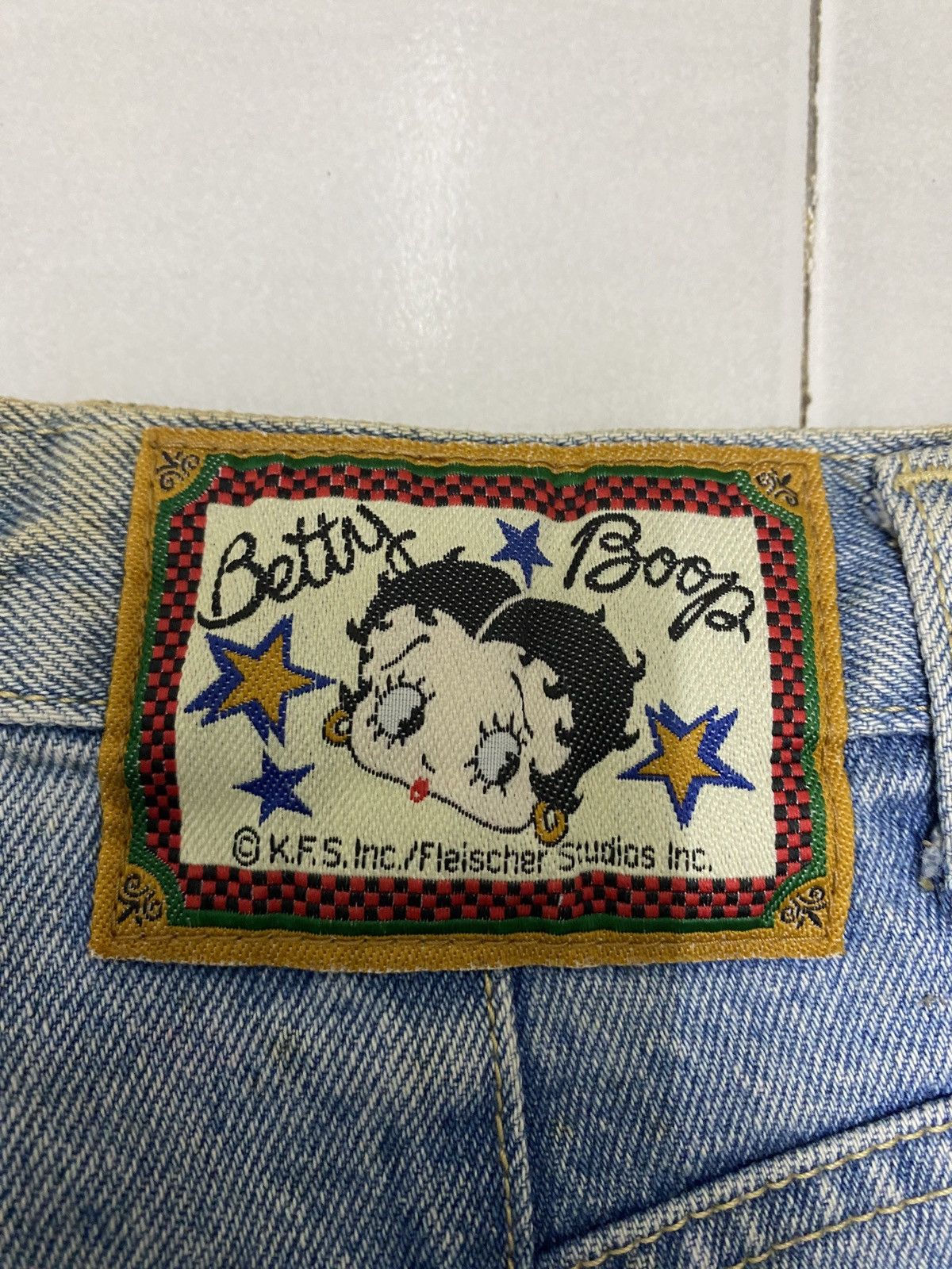 Vintage Vintage Betty Boop Big Print Jeans distressed Size 27" / US 4 / IT 40 - 10 Thumbnail
