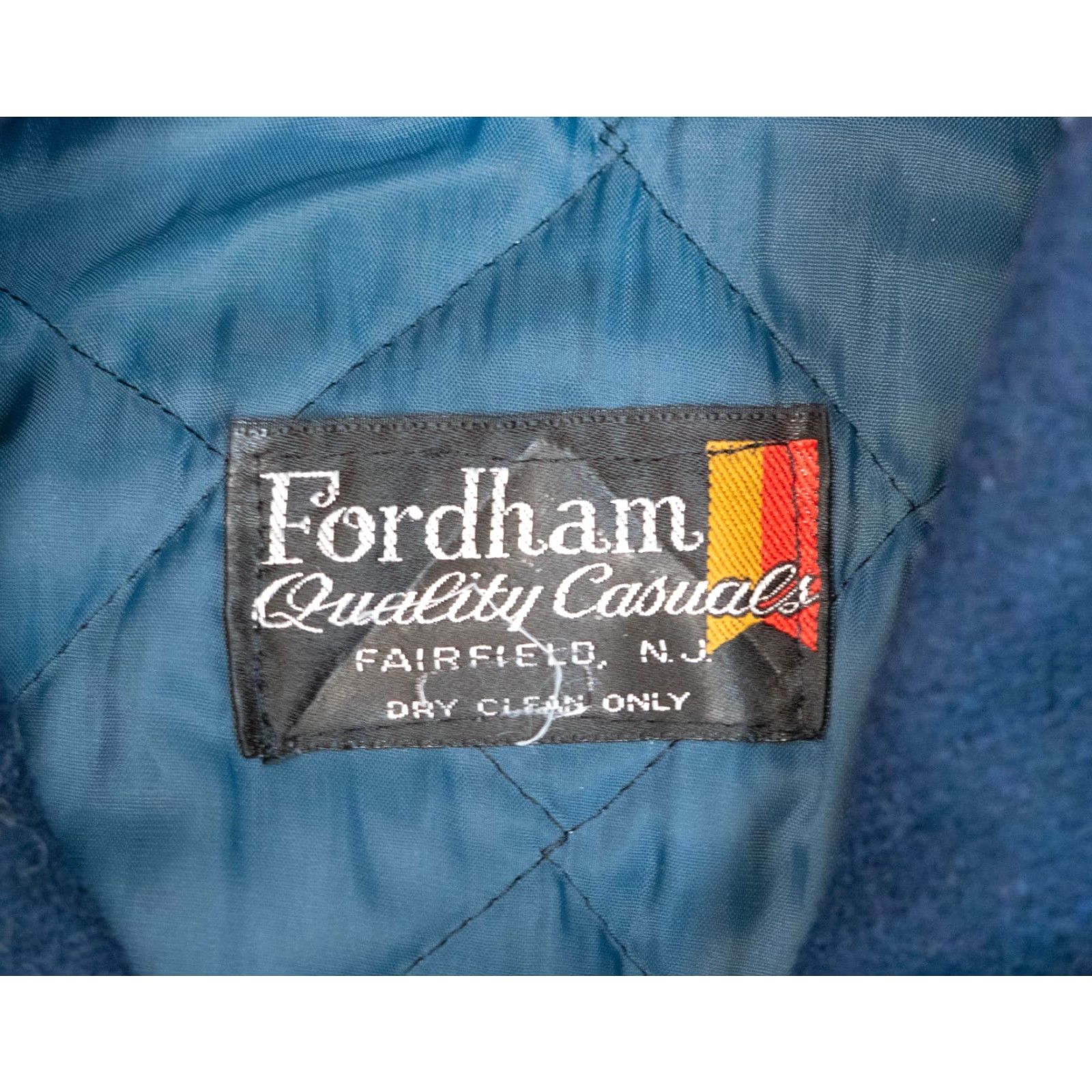 Vintage VINTAGE Fordham Wool Varsity Jacket Mens M Blue 42 Size US M / EU 48-50 / 2 - 7 Thumbnail