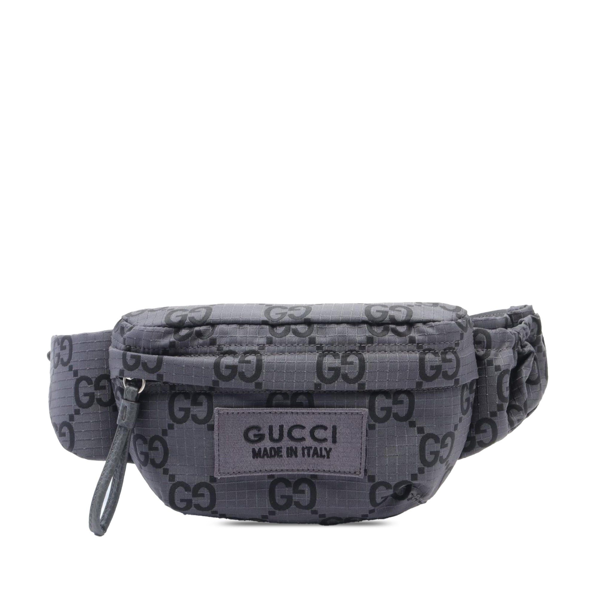 Gucci Gucci GG Nylon Ripstop Belt Bag Gray Size ONE SIZE - 1 Thumbnail