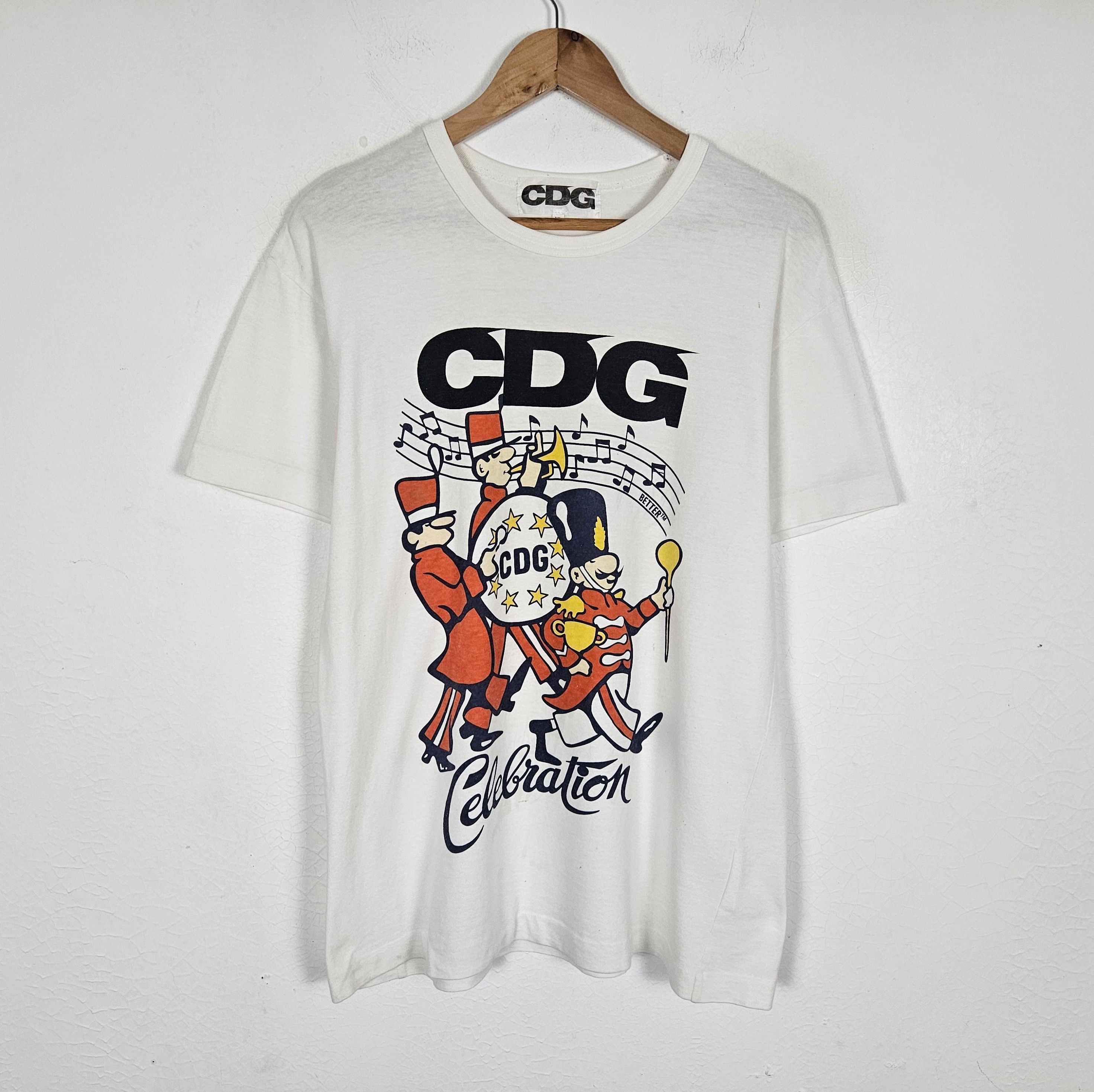 Comme des Garcons Comme des Garcons CDG Celebration Tee Shirt Size US XL / EU 56 / 4 - 2 Thumbnail