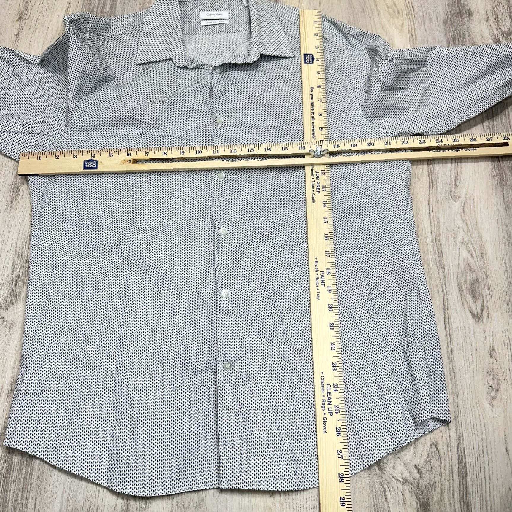 Calvin Klein Calvin Klein Shirt Slim Stretch Long Sleeve Button-Up L Gray Mens XS-XL Style: 16-16.5 Size US L / EU 52-54 / 3 - 2 Thumbnail