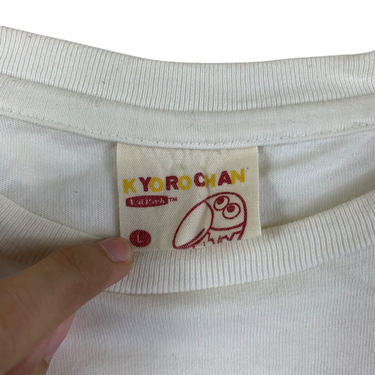 Vintage KYOROCHAN MORINAGA CHOCOLATE Anime Kue Tee Shirt Top Space Size L / US 10 / IT 46 - 7 Thumbnail