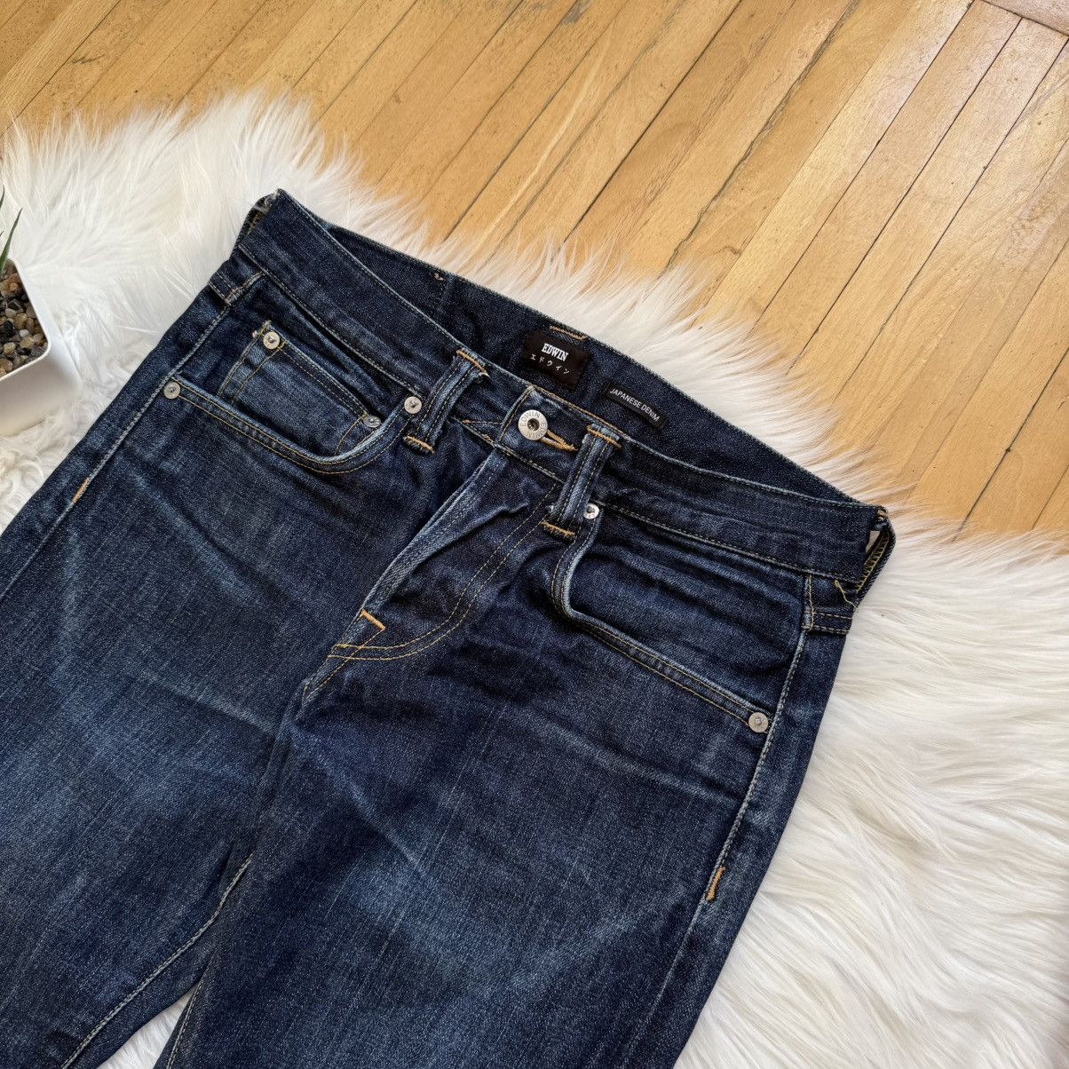 Edwin 📌 Crazy Edwin Japan Selvedge Denim Washed Jeans Size US 29 - 8 Thumbnail