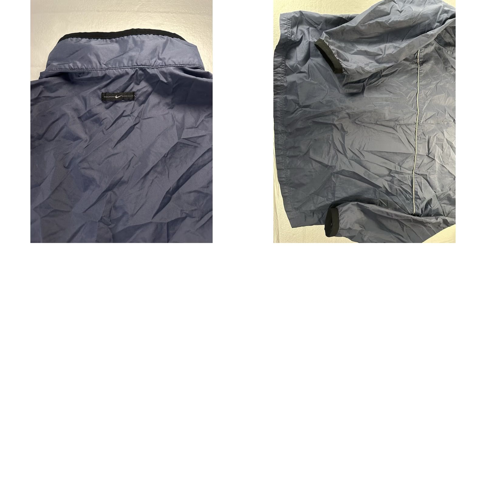 Nike VINTAGE Nike Anorak Jacket Mens Large Navy Y2K Swoosh Hooded Fleece Pullover Size US L / EU 52-54 / 3 - 10 Thumbnail