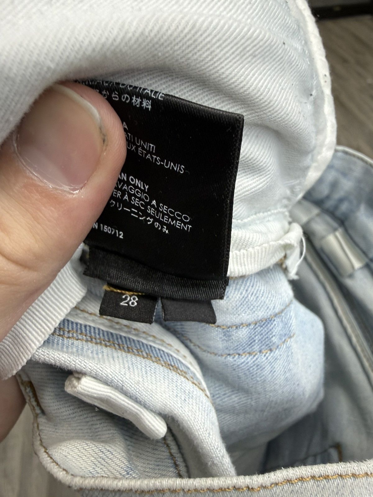 Amiri Amiri MX1 - Beige/Tan (Light Indigo Wash) Size US 28 / EU 44 - 7 Thumbnail