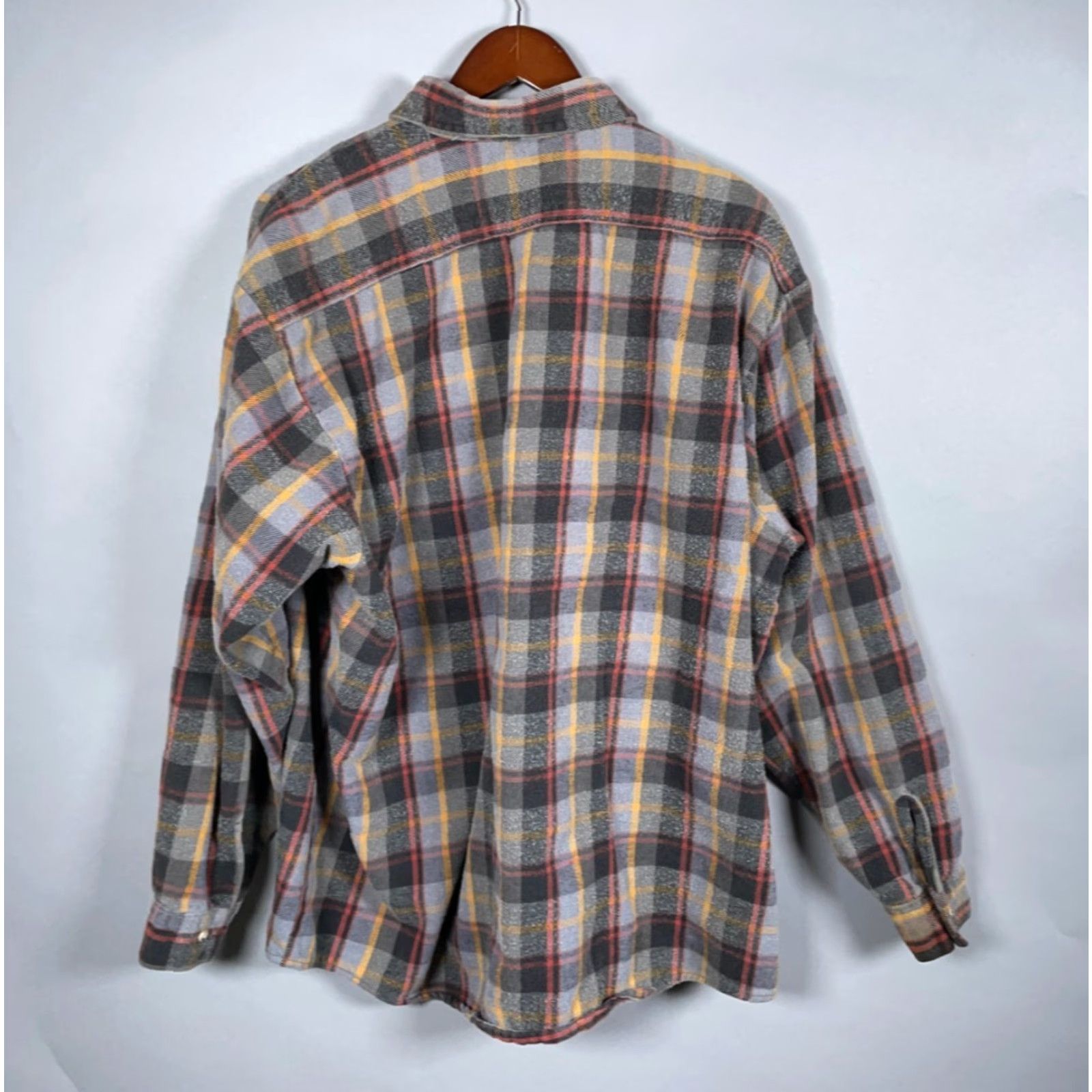 Vintage VINTAGE Five Brother Flannel Shirt Men 3XL Tall Heavyweight Cotton Plaid Gray Red Workwear Fall Winter Size US XXL / EU 58 / 5 - 3 Thumbnail