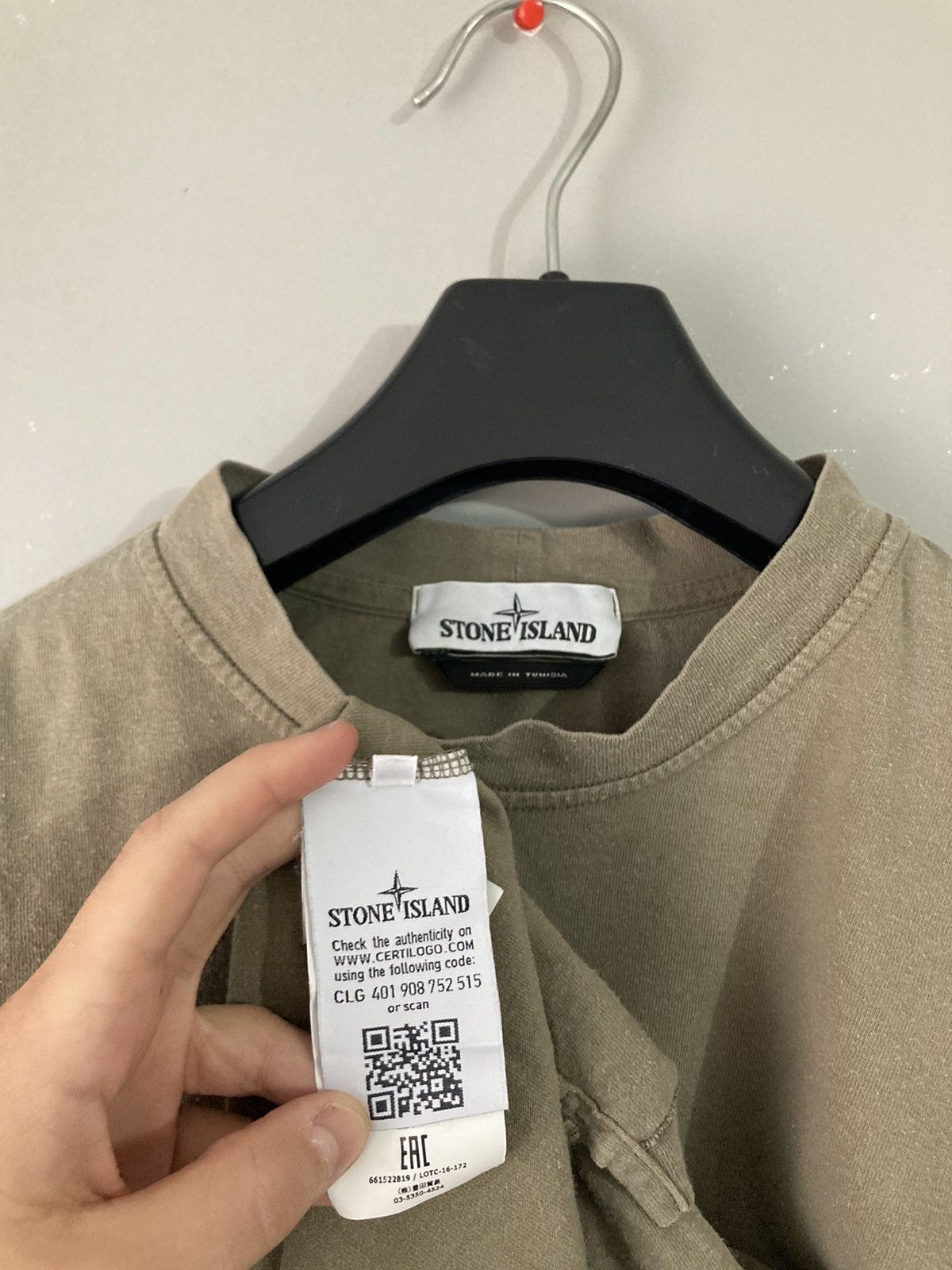 Stone Island Stone island khaki longsleve t-shirt M y2k uk drill drip Size US M / EU 48-50 / 2 - 5 Thumbnail