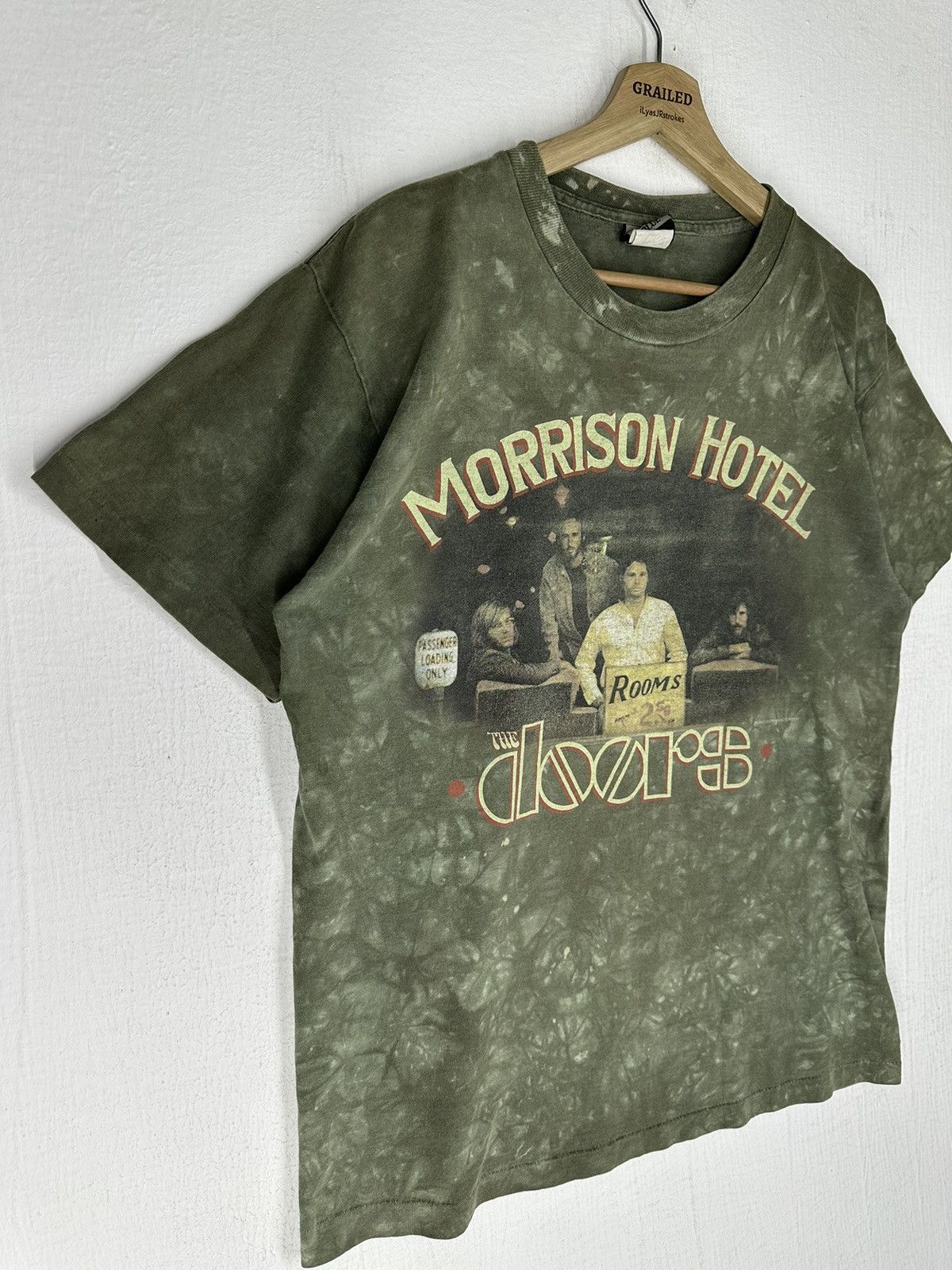 Band Tees 2002 Vtg The Doors Morrison Hotel Liquid Blue Shirt Tee Size US M / EU 48-50 / 2 - 3 Thumbnail