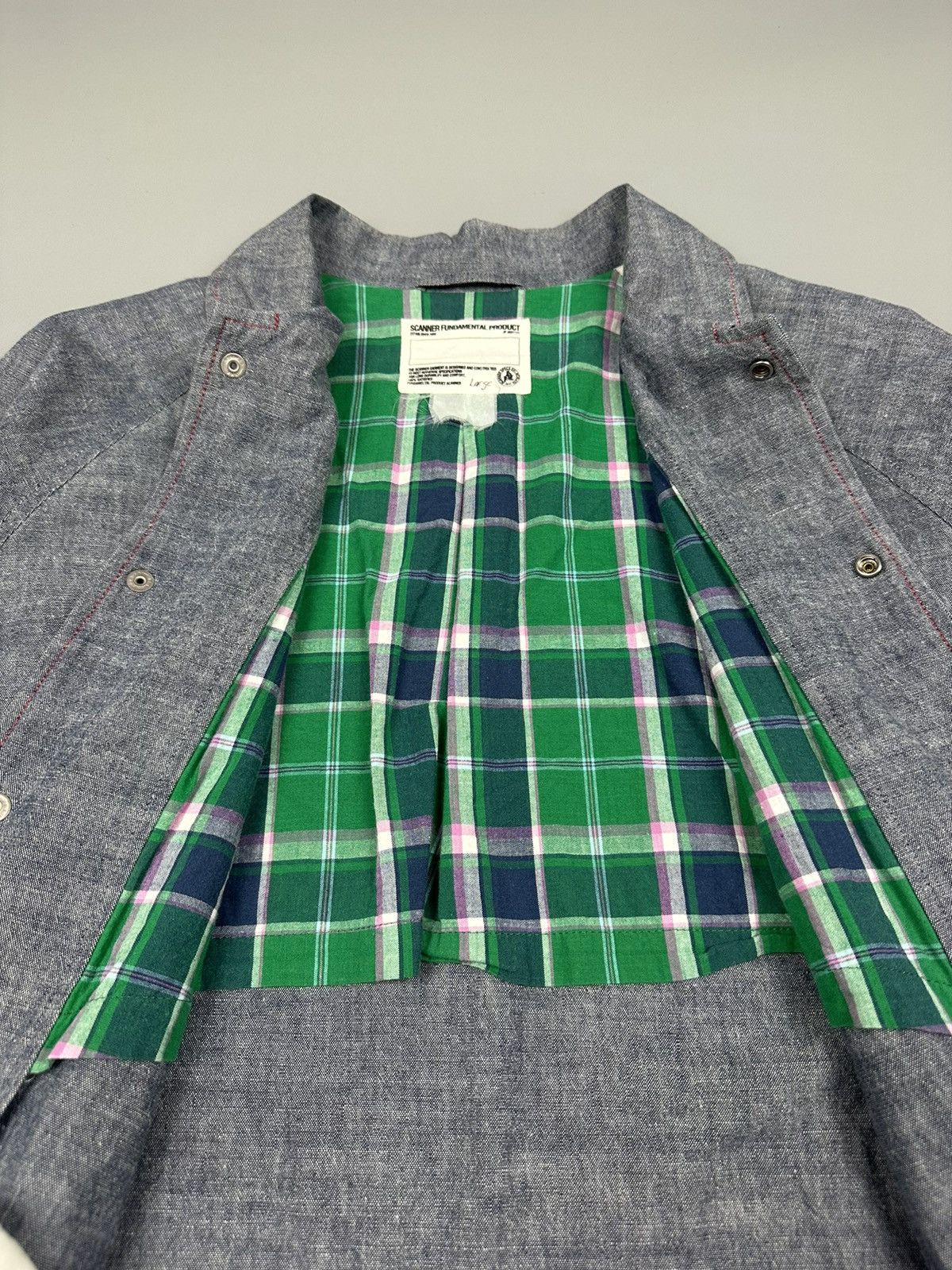 Designer × Japanese Brand Japanese Scanner Varsity Soft Denim Jacket Size US L / EU 52-54 / 3 - 8 Thumbnail