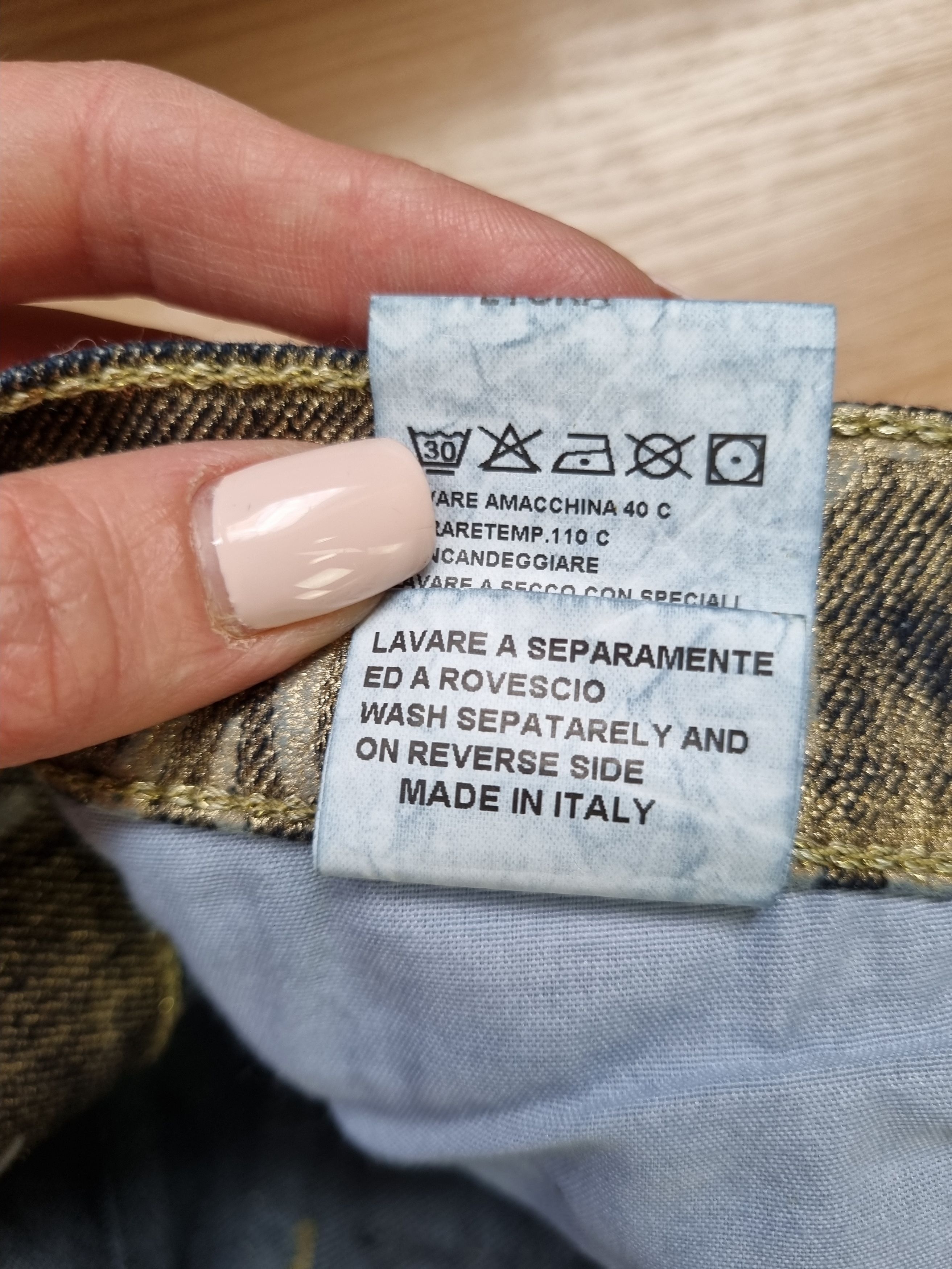 Roberto Cavalli Roberto Cavalli Golden Denim Art Design Exclusive Jeans Size US 33 - 15 Thumbnail