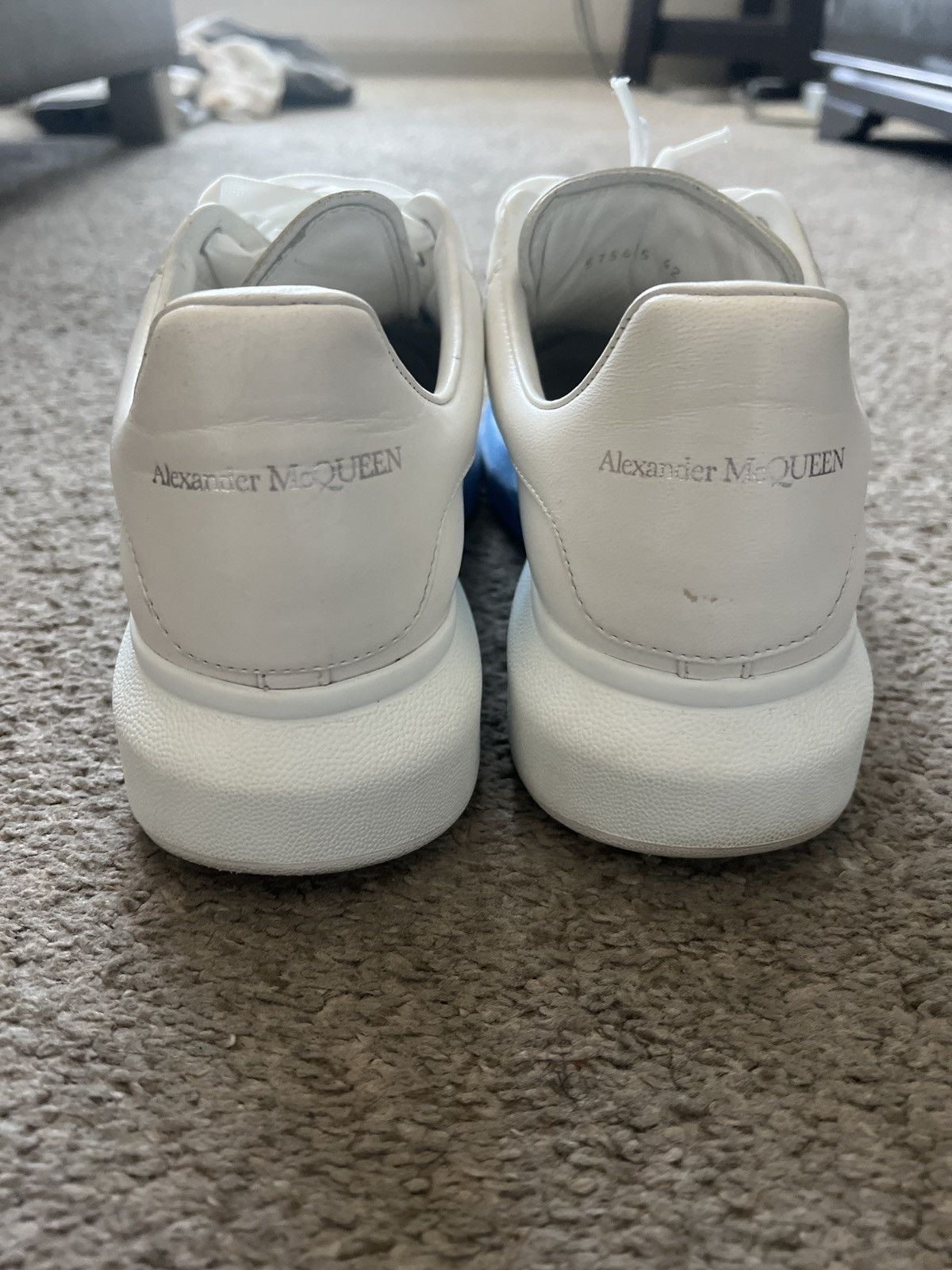 Alexander McQueen Alexander Mcqueen Oversized Sneaker (Lake Blue Nappa) Size US 9 / EU 42 - 8 Thumbnail