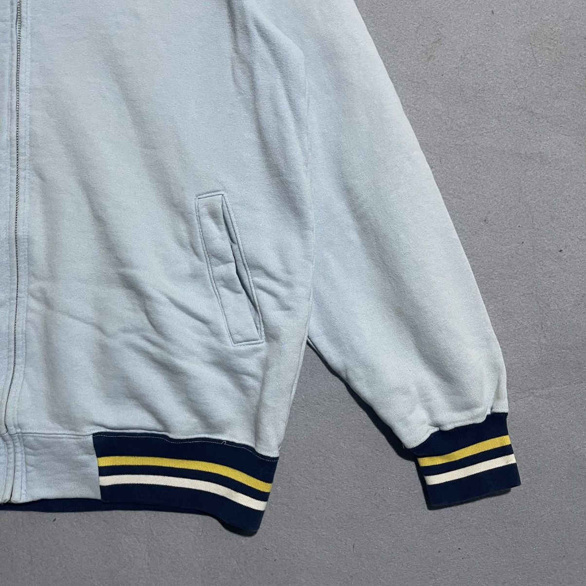 Beams Japan Vintage Beams Zip-Up Varsity Style Sweatshirt Jacket Size US L / EU 52-54 / 3 - 3 Thumbnail