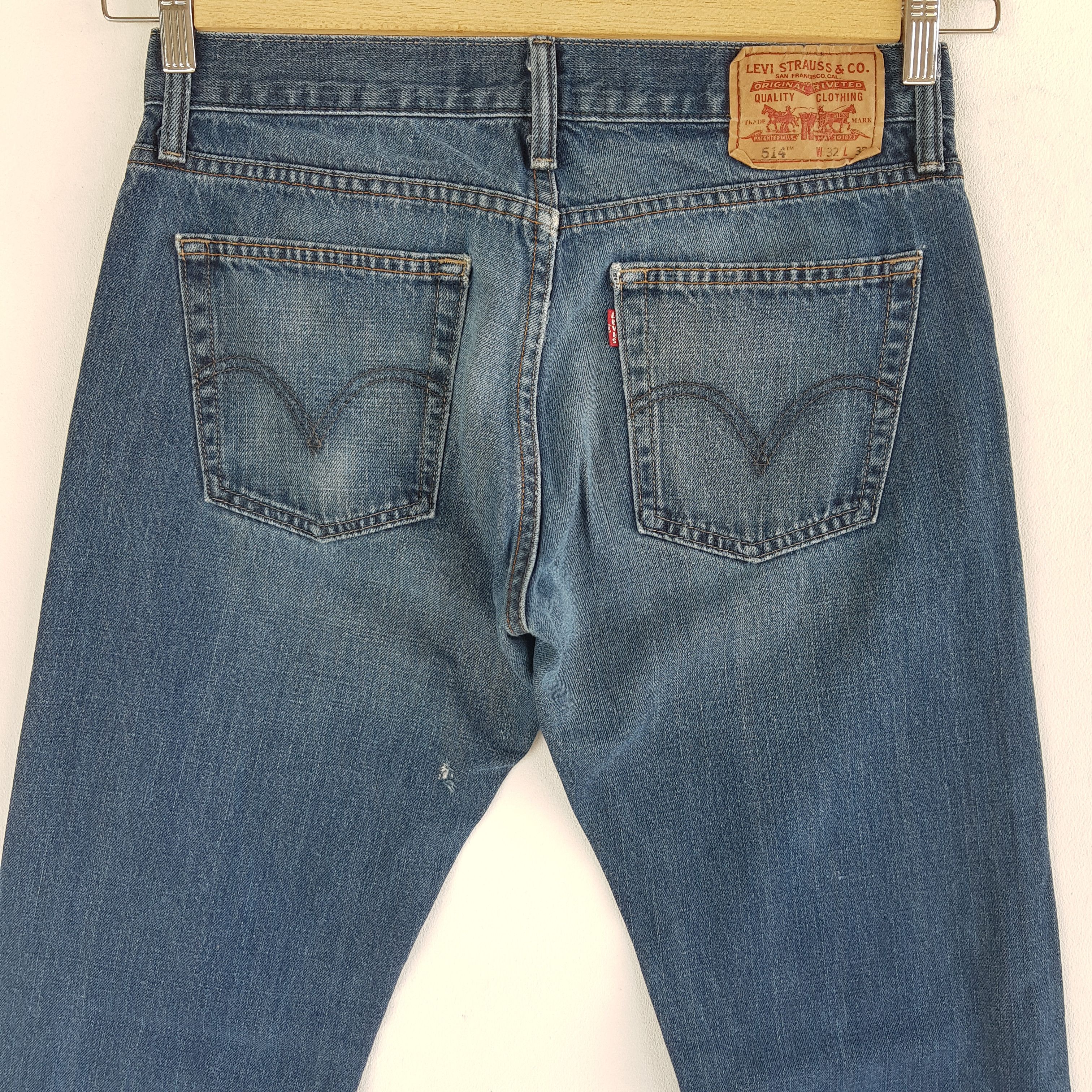 Levi's Vintage Levis 514 Released Hem Jeans Levi's Faded Denim Size US 30 / EU 46 - 4 Thumbnail