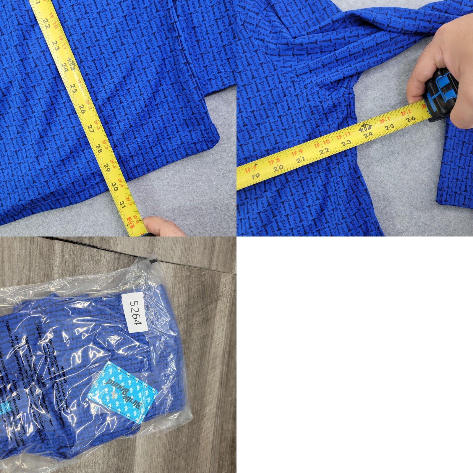 Vintage Birdie Bound shirt Mens XL Blue Golf 1/4 Zip Long Sleeve Pullover Graphic Print 2020s Activewear Golf Tee Size US XL / EU 56 / 4 - 8 Thumbnail