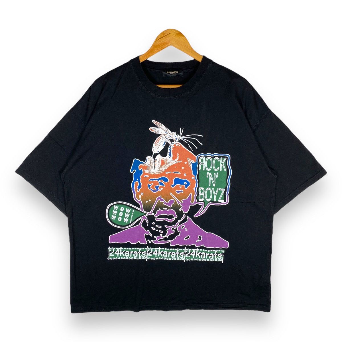 image of If Six Was Nine 24Karats Tokyo Rock 'n' Boyz Tee in Black, Men's (Size Medium)