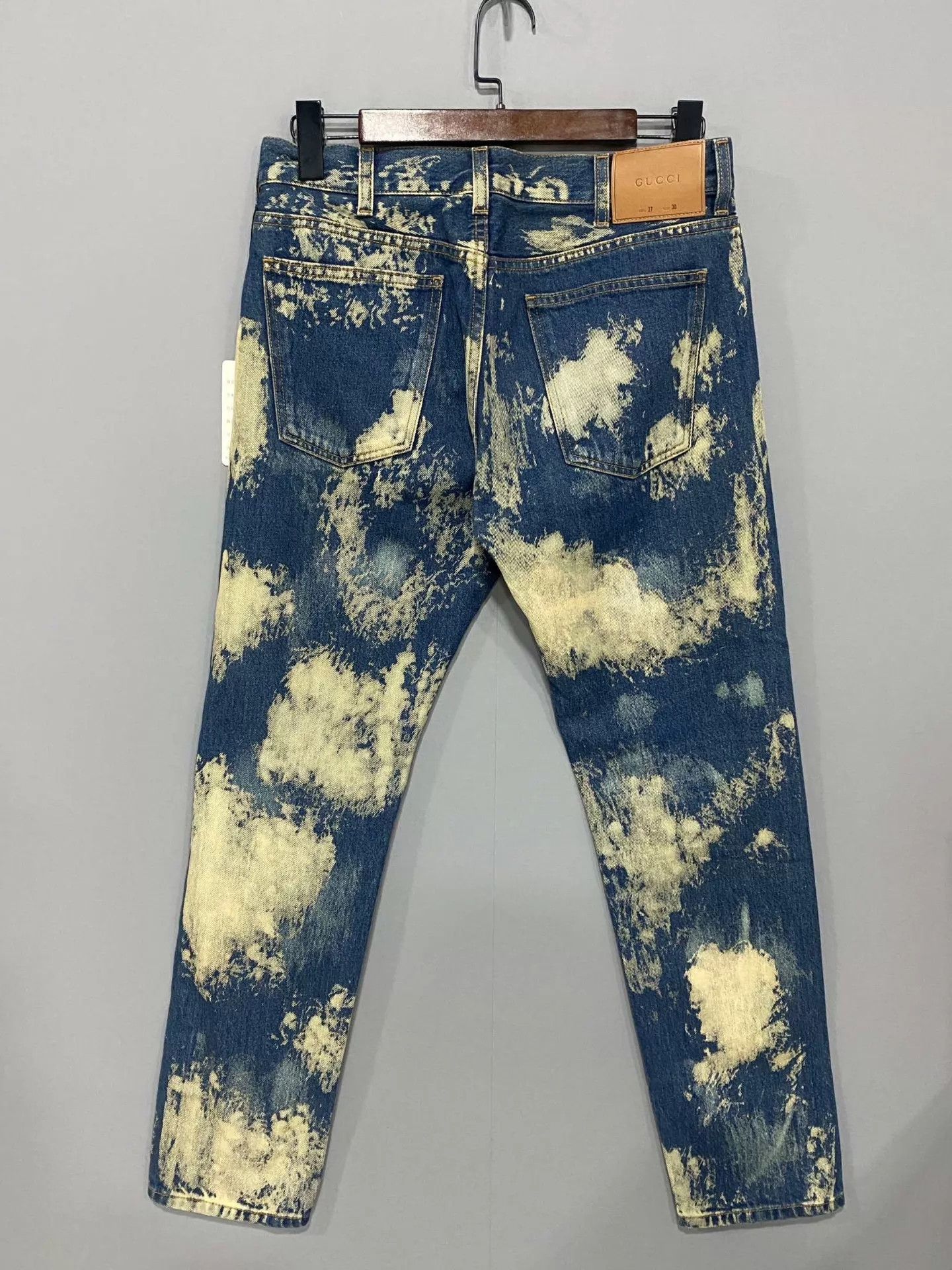 Gucci Gucci leather tag logo tie-dye jeans 30 Size US 30 / EU 46 - 1 Thumbnail