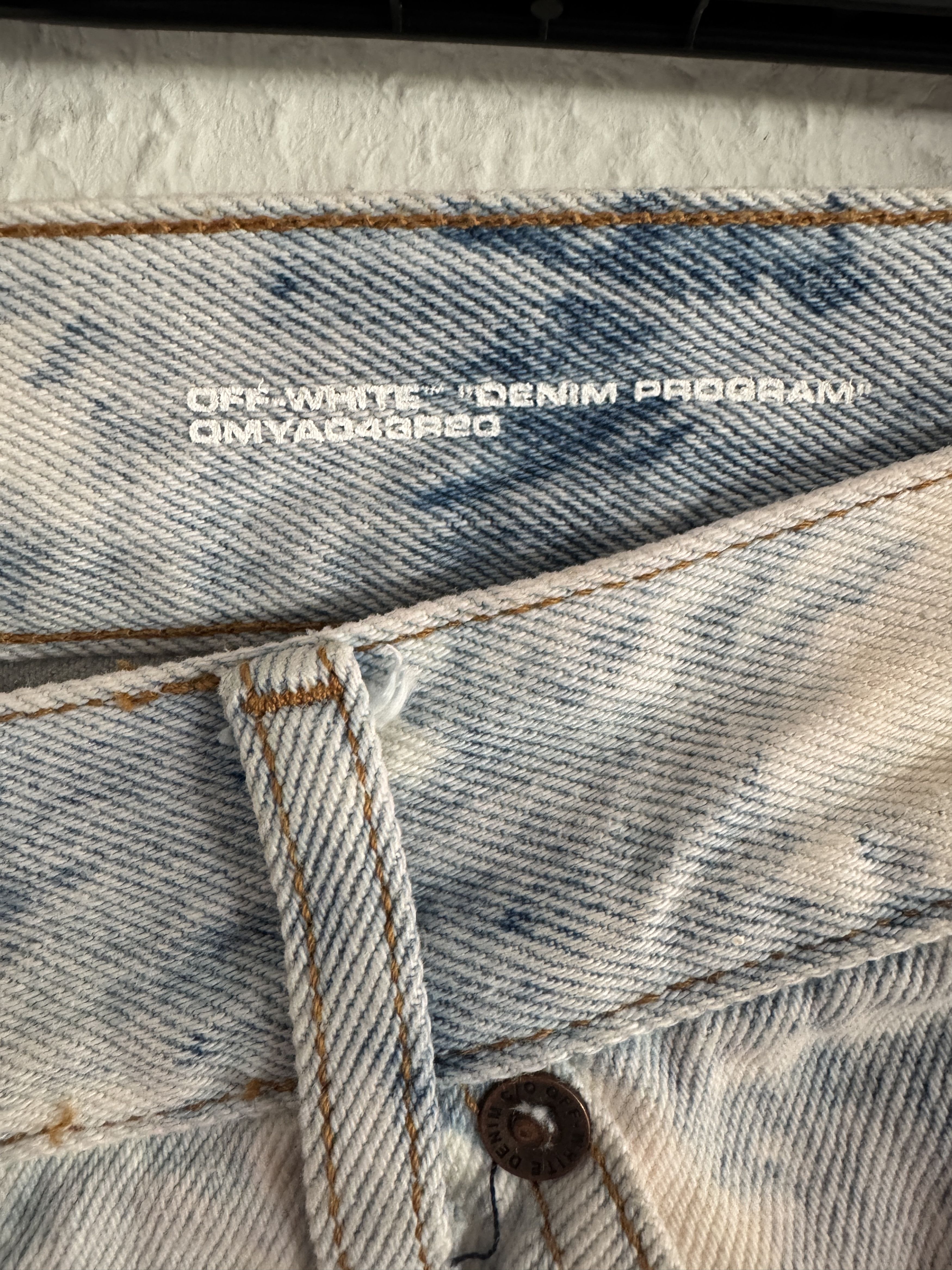 Off-White Bleached Reconstructed Double Knee Carpenter Pants Size US 34 / EU 50 - 10 Thumbnail