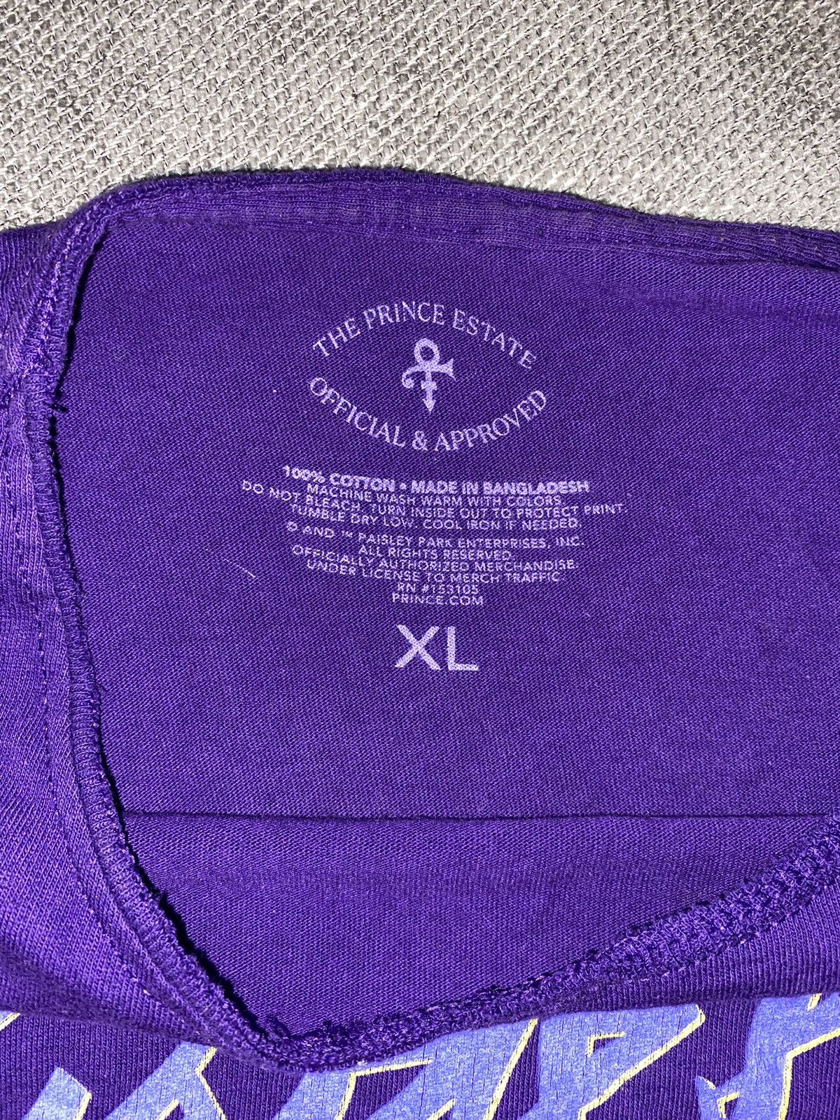 Prince Prince Purple Rain and the Revolution Tour tee Size XL / US 12-14 / IT 48-50 - 3 Thumbnail