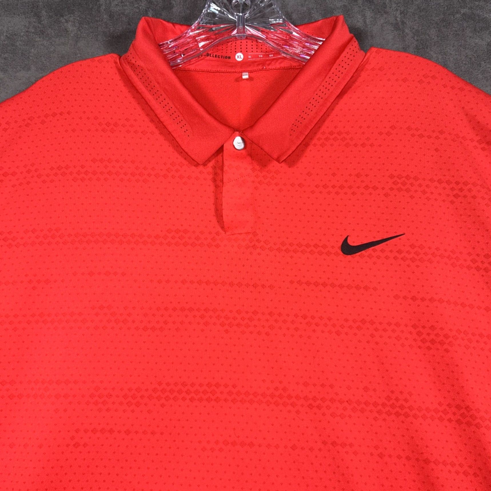 Nike Nike Polo Shirt Mens XL Red Golf Tiger Woods Collection Snap Size US XL / EU 56 / 4 - 2 Thumbnail