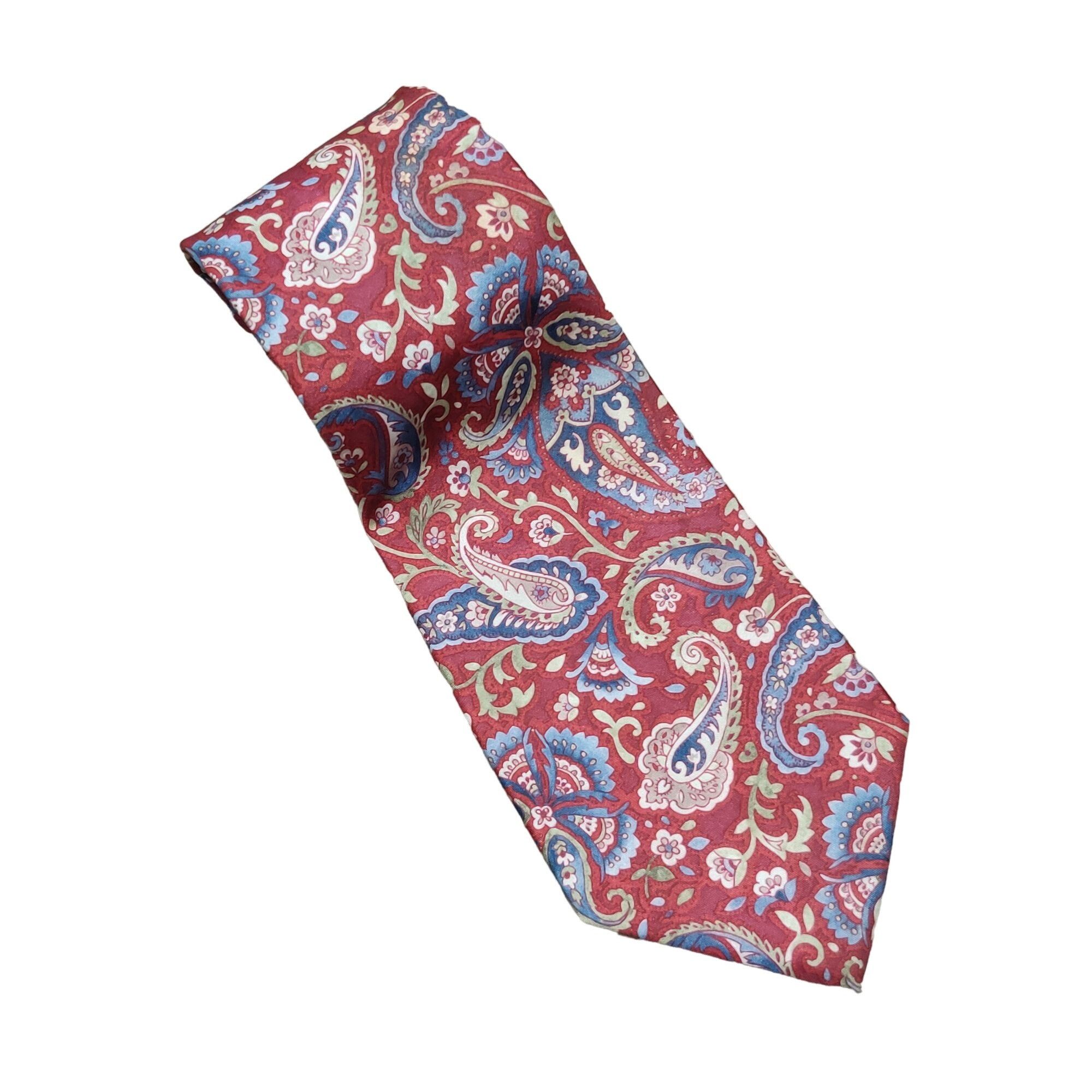 Vintage Vintage Windridge Mens Necktie Mervyns Floral Retro Paisley Size ONE SIZE - 6 Thumbnail