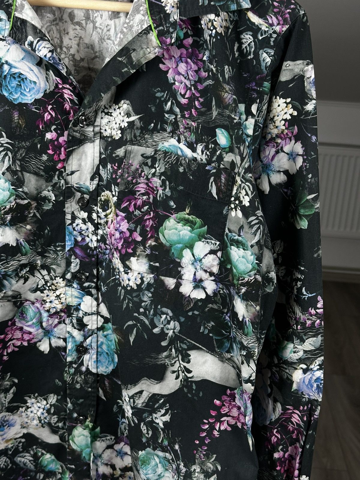 Eton Rare ETON Flowers All Over Printed Long Sleeve Button Shirt Size US L / EU 52-54 / 3 - 5 Thumbnail