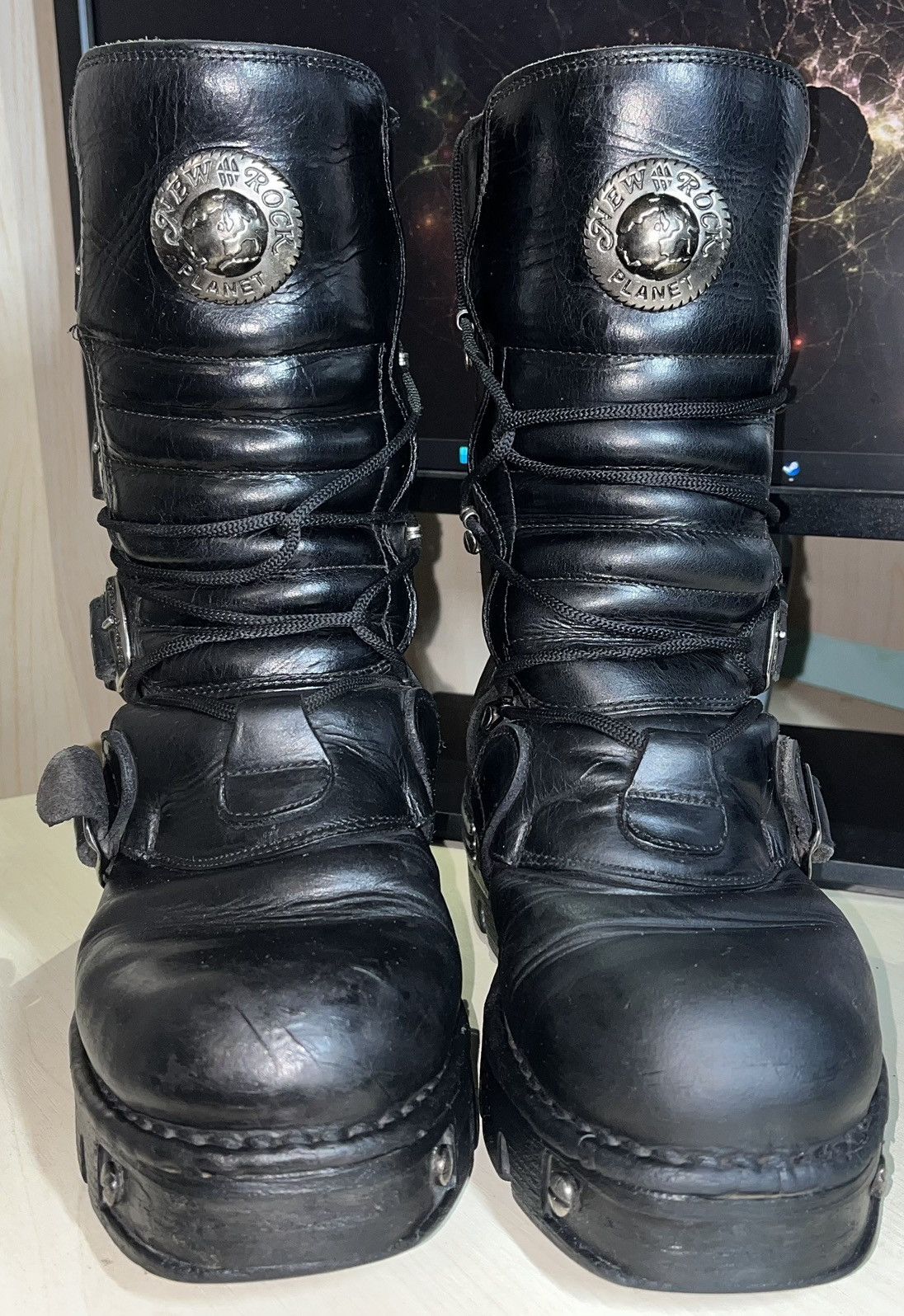 New Rock Vintage New Rock Reactor platform boots Tiger sole Size US 6.5 / EU 39-40 - 4 Thumbnail
