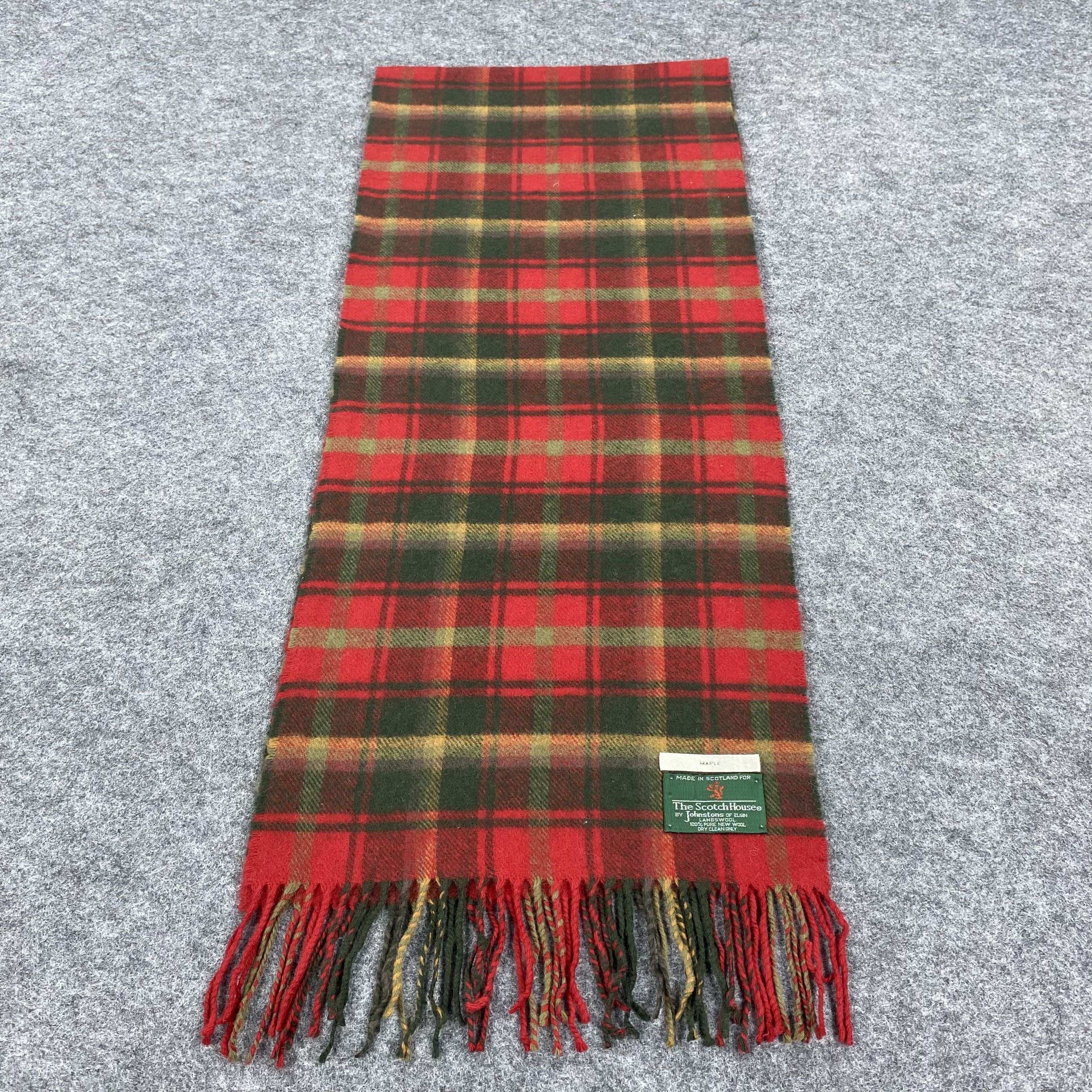 Johnstons Of Elgin × Vintage GF10103 The Scotch House Scarf Neck Wear Muffler Nova Check Size ONE SIZE - 1 Thumbnail
