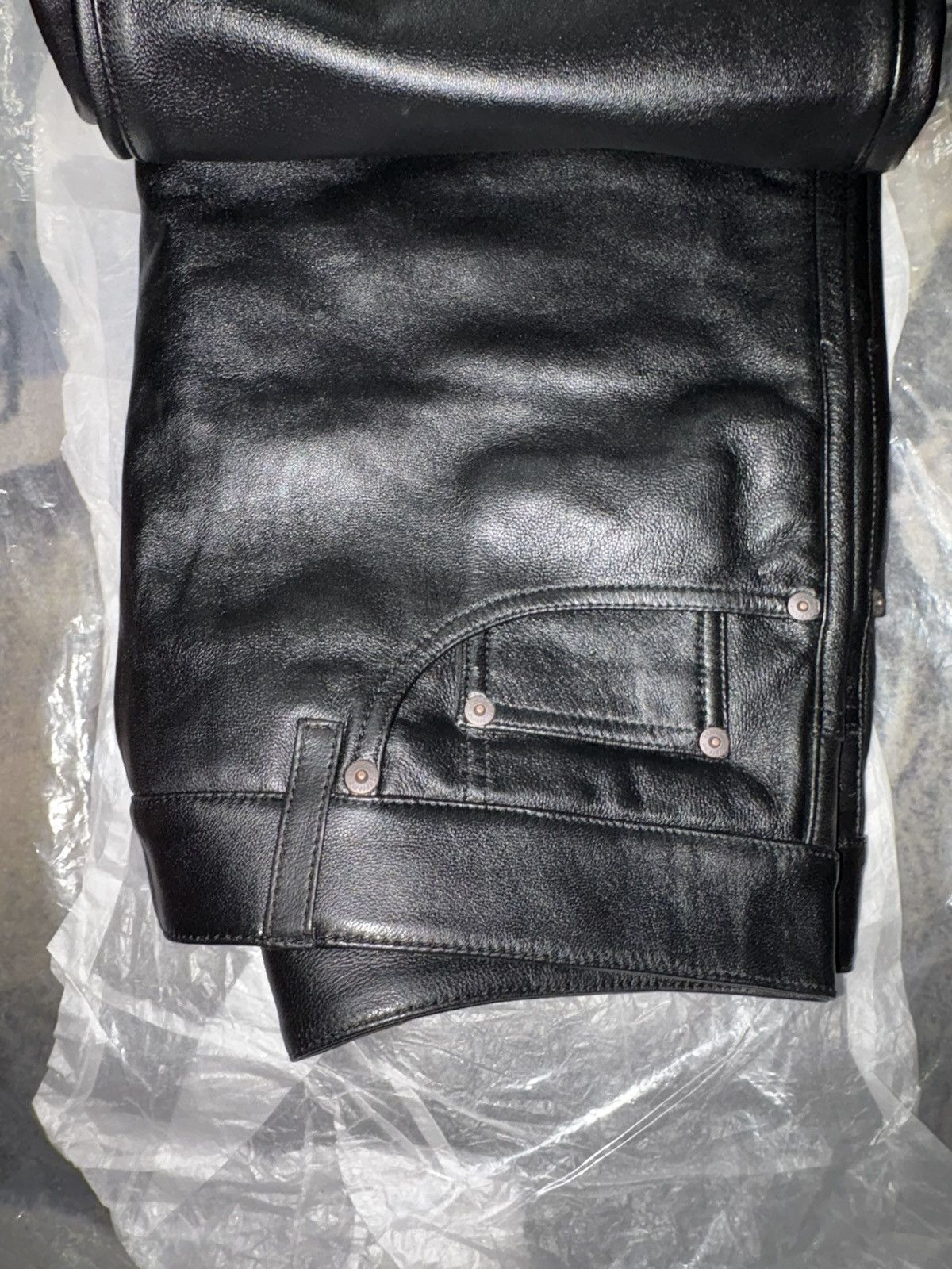 Supreme Supreme Leather Baggy 5-Pocket Jean Size US 36 / EU 52 - 7 Thumbnail