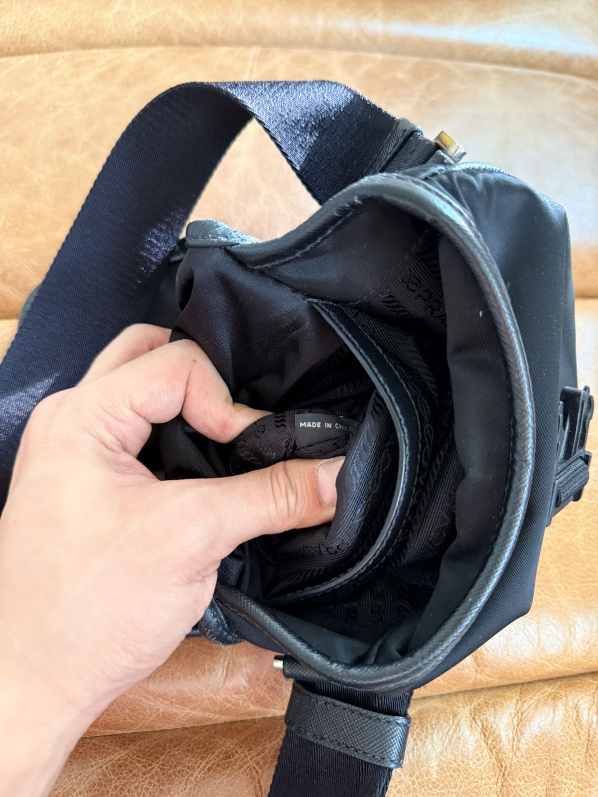 Prada Black Nylon Crossbody Bag Size ONE SIZE - 9 Thumbnail