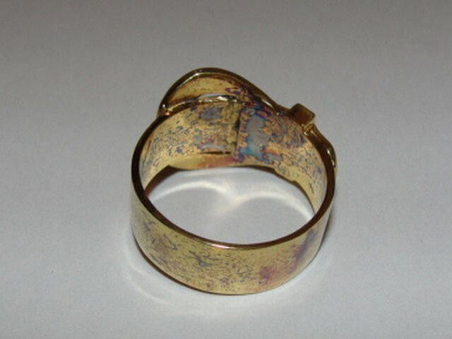 Designer 18kt Gold Vermeil Sterling Silver Ring Unisex Alberto Juan Size ONE SIZE - 2 Thumbnail