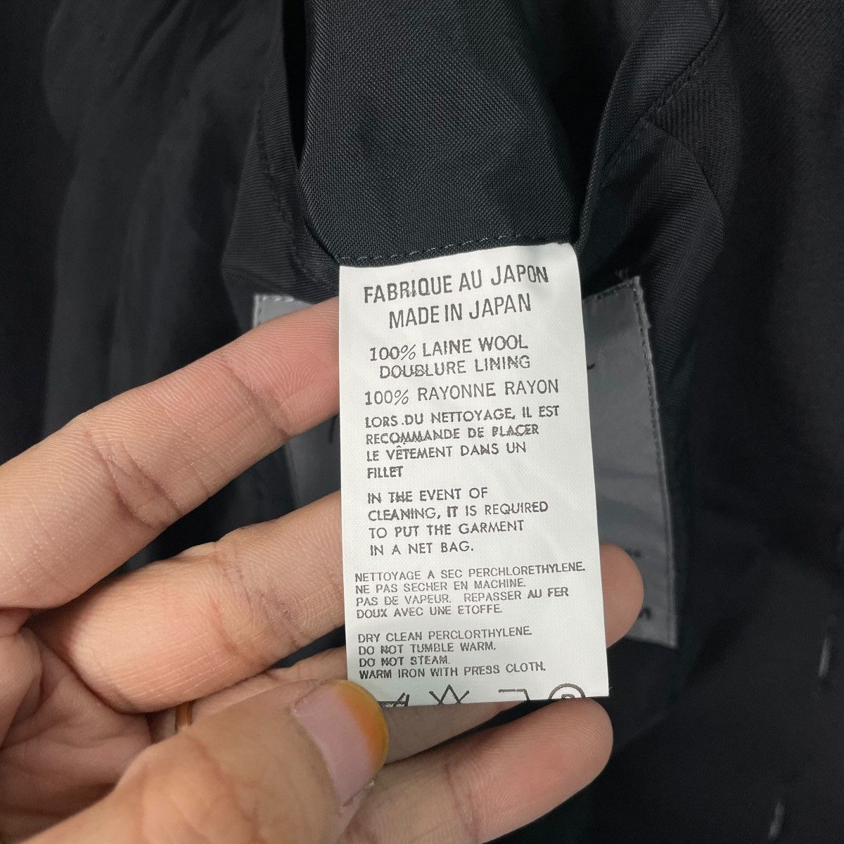 Yohji Yamamoto Vintage 90s Yohji Yamamoto Pour Homme Wool Gabardine Jacket Size US M / EU 48-50 / 2 - 17 Thumbnail