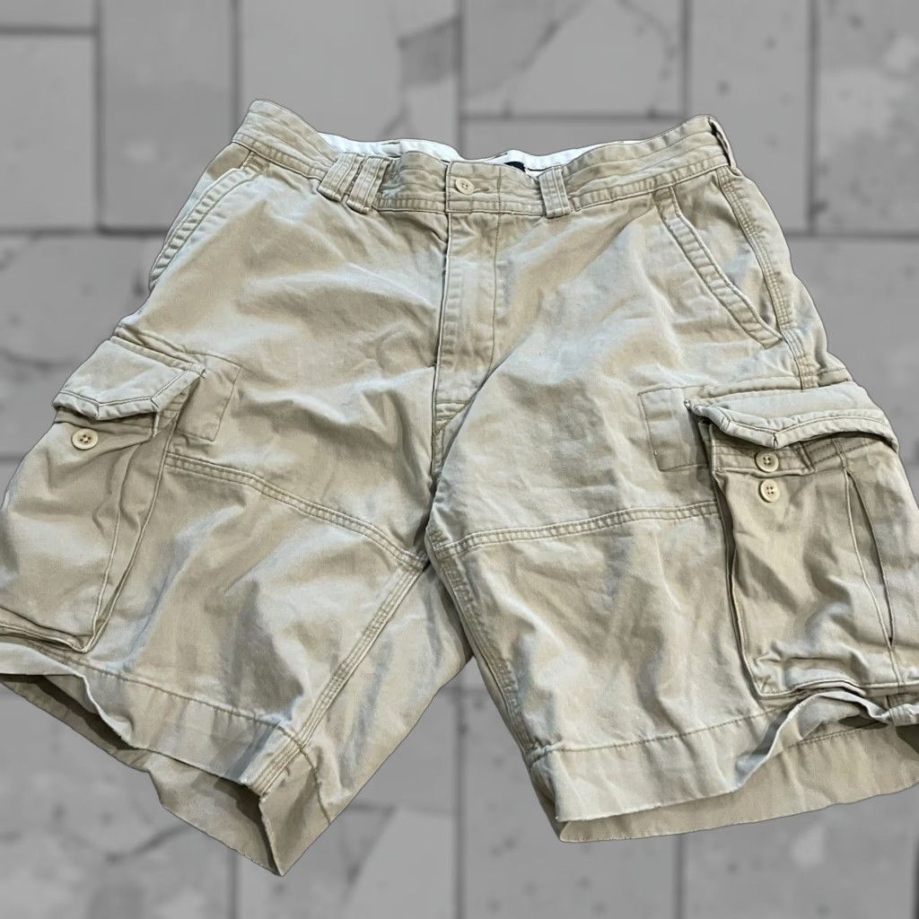 Polo Ralph Lauren Polo Ralph Lauren Cargo Shorts Mens 35 Beige 100% Cotton Size US S / EU 44-46 / 1 - 1 Thumbnail