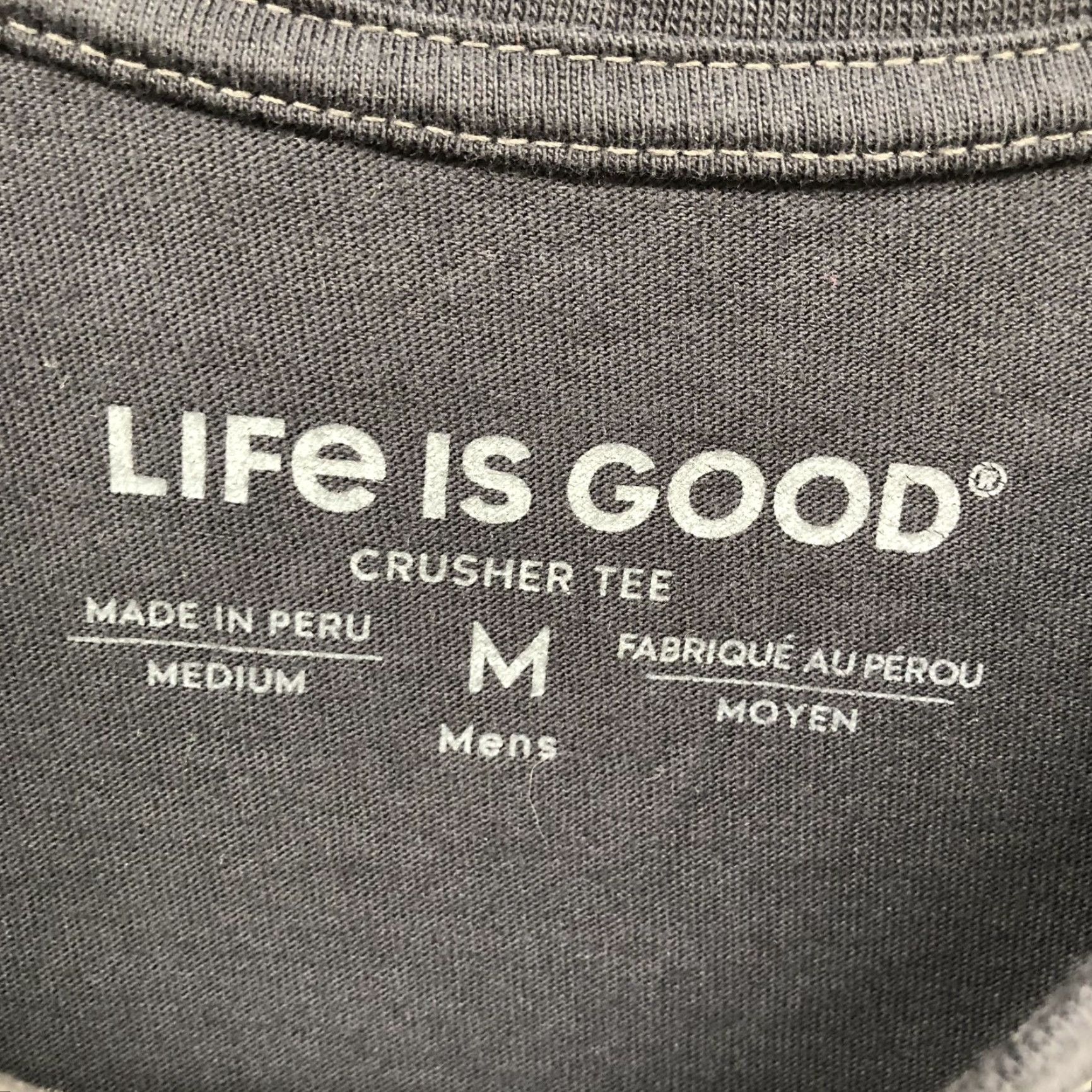 Life is Good Life Is Good Crusher Tee Mens M Mountains Are Calling Graphic Outdoor Hiking Shirt Mens M Gray Size US M / EU 48-50 / 2 - 5 Thumbnail