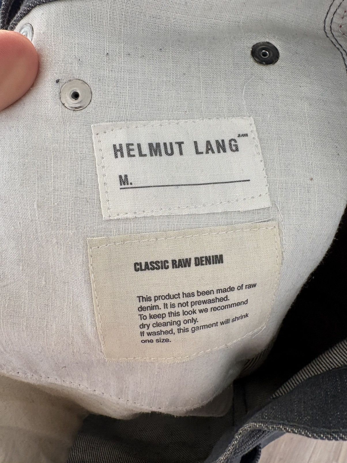 Helmut Lang Archive Helmut Lang Raw Denim Jeans Size US 36 / EU 52 - 6 Thumbnail