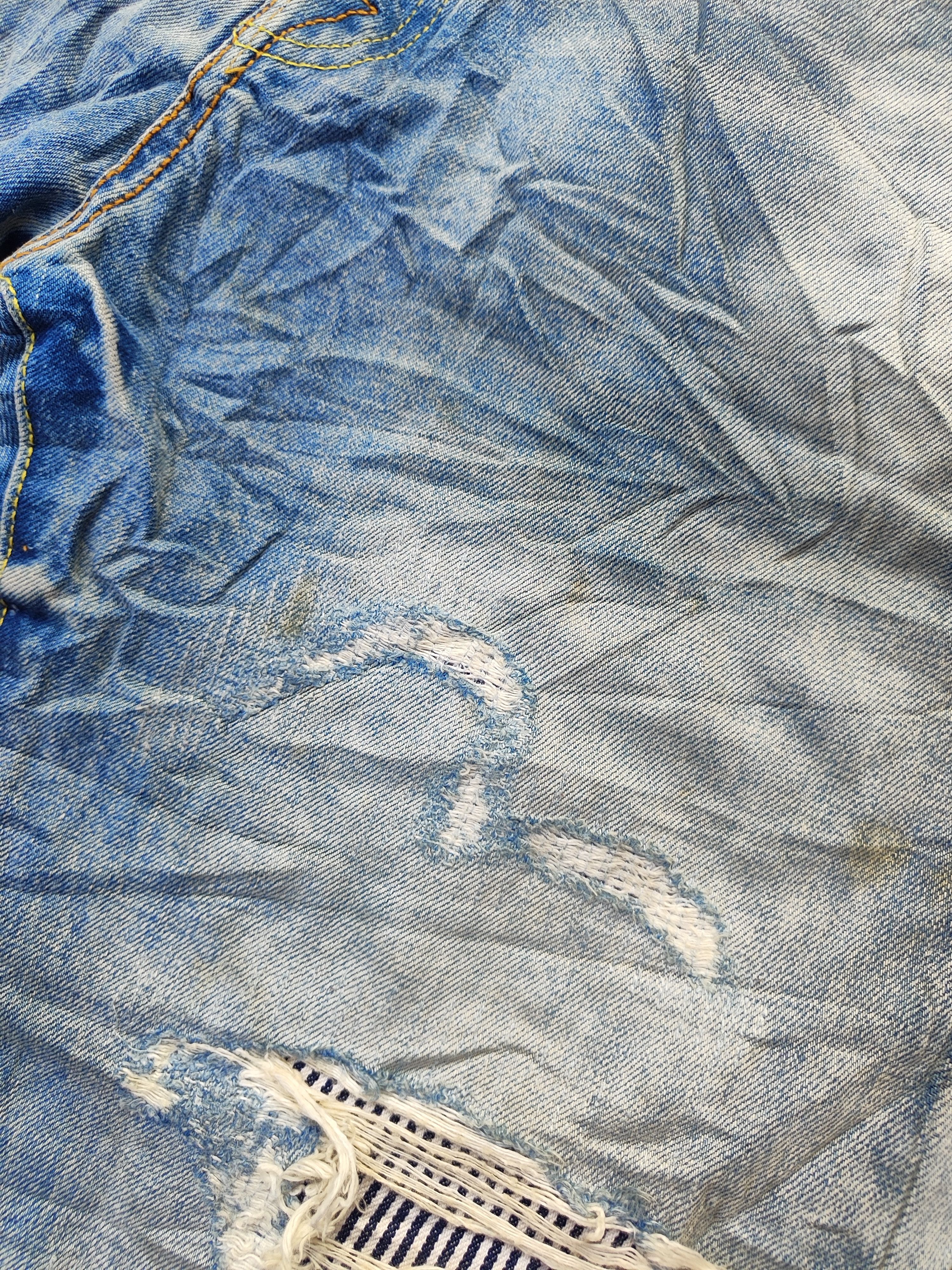 Evisu Evisu Selvedge Ripped Size US 33 - 12 Thumbnail