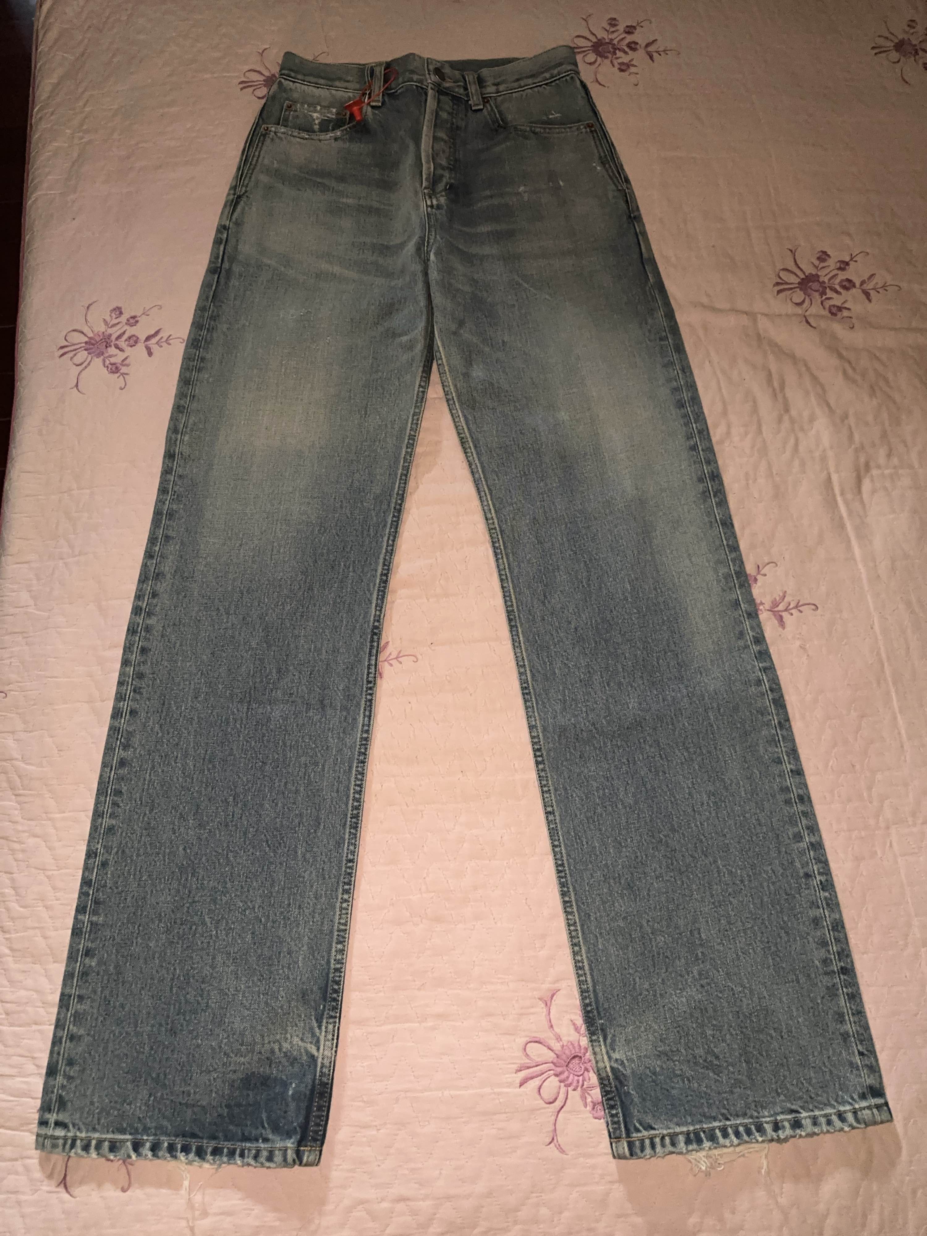 Saint Laurent Paris Saint Laurent Distressed Denim Jeans Size 29 Size US 29 - 1 Thumbnail