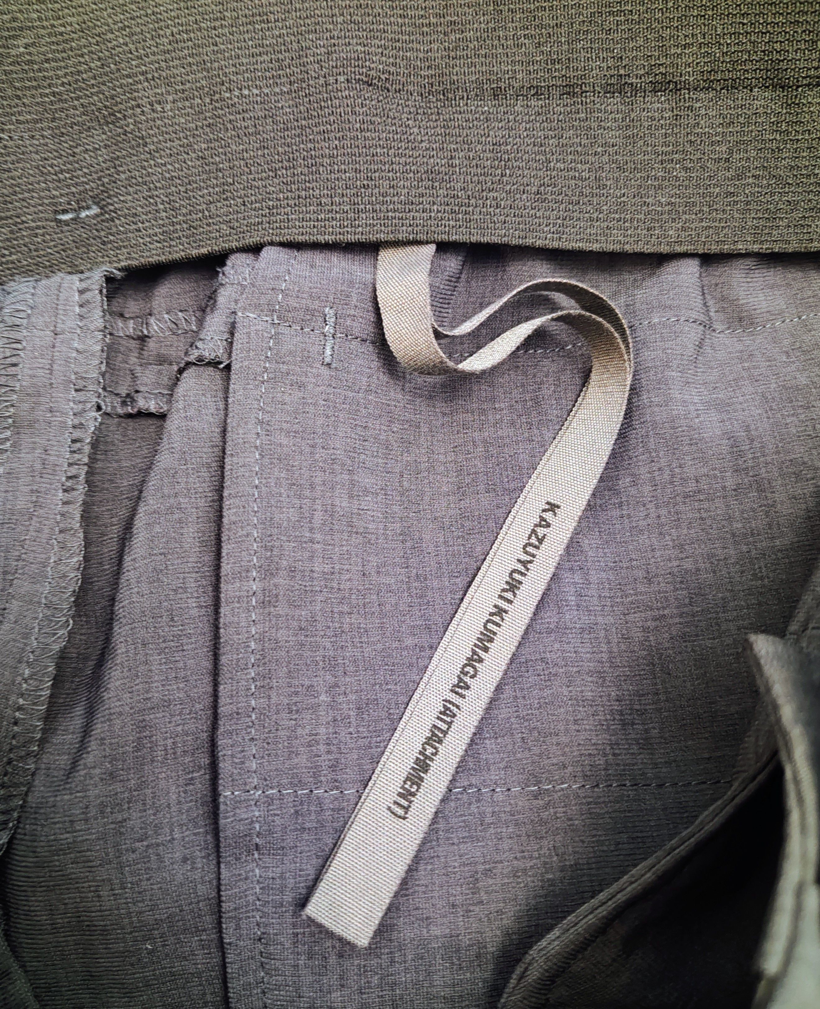 Kazuyuki Kumagai Attachment Wide trousers.Like Yohji Yamamoto or Sacai Size US 32 / EU 48 - 6 Thumbnail
