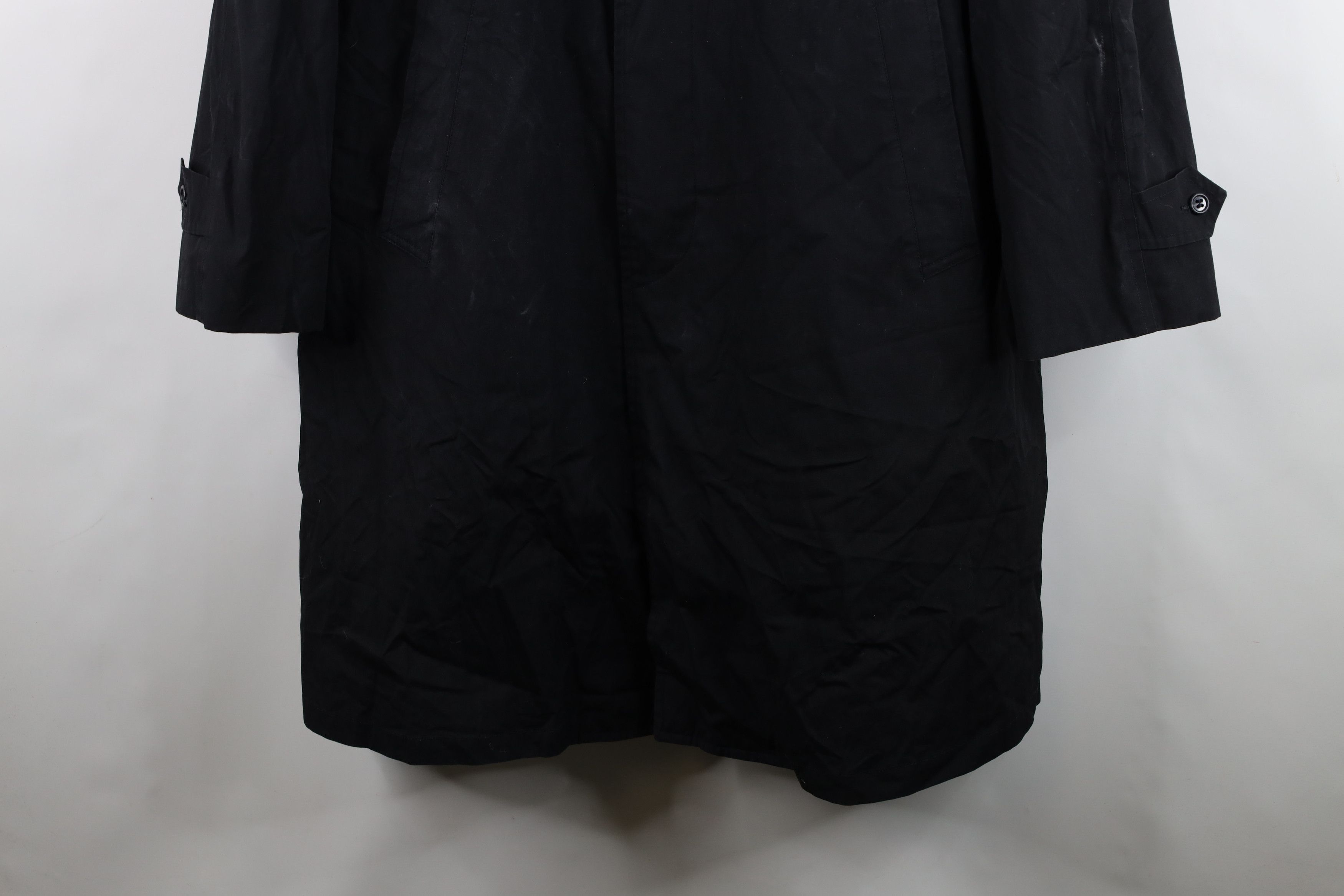 Vintage Vintage 70s Streetwear Mohair Lined Trench Coat Black USA Size US XL / EU 56 / 4 - 3 Thumbnail