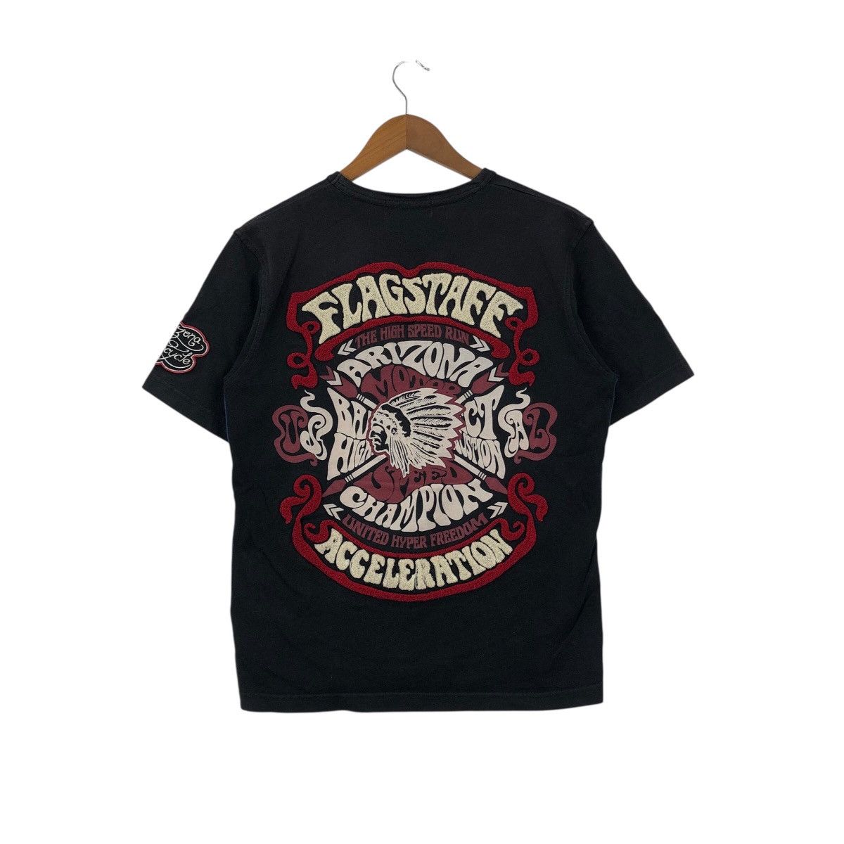 Flagstuff Japanese Brand FLAGSTAFF ARIZONA MOTORCYCLE Big Logo T-Shirt Size US L / EU 52-54 / 3 - 1 Thumbnail